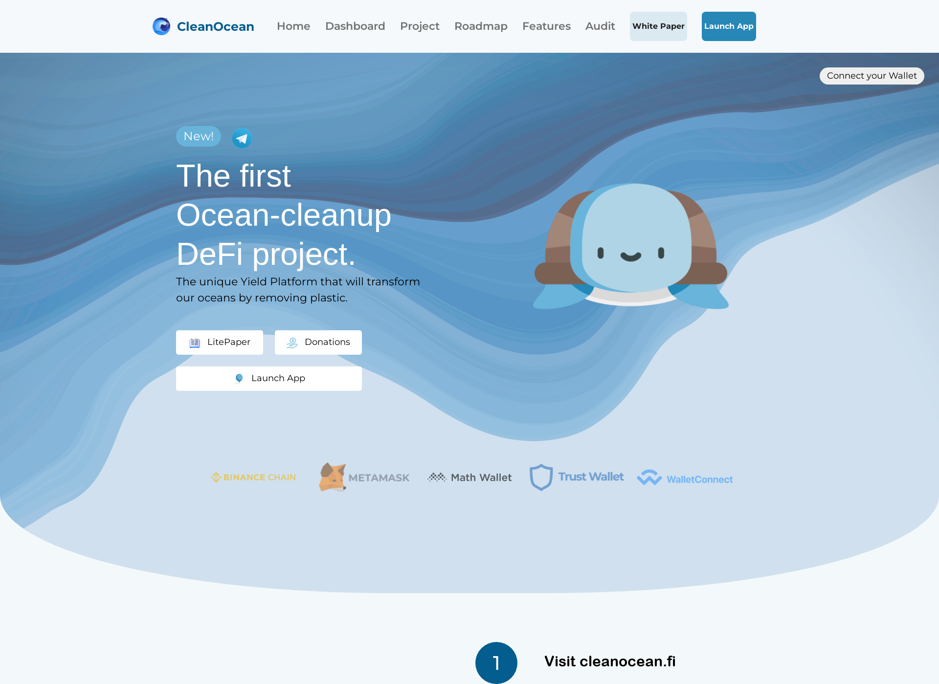 Screenshot for cleanocean.fi