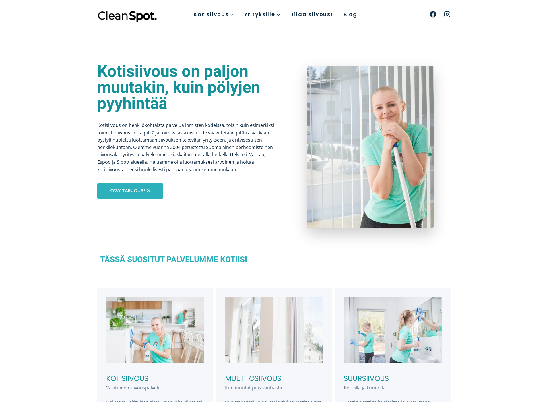 Näyttökuva cleanspot.fi