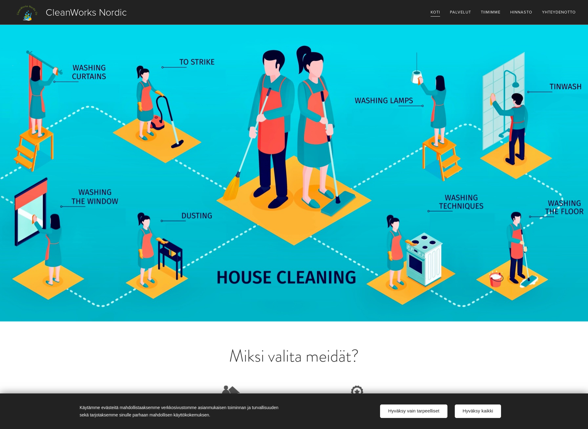 Screenshot for cleanworksnordic.fi