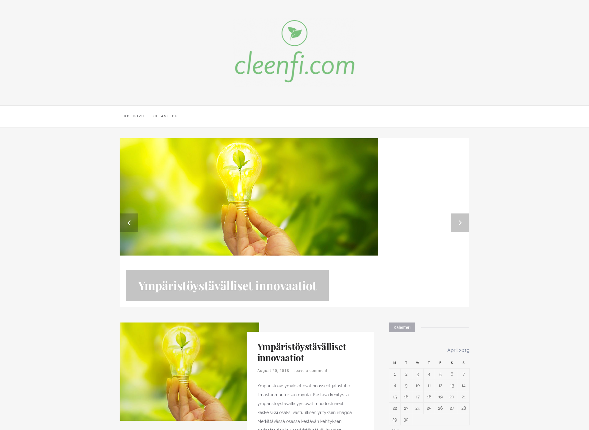 Screenshot for cleen.fi