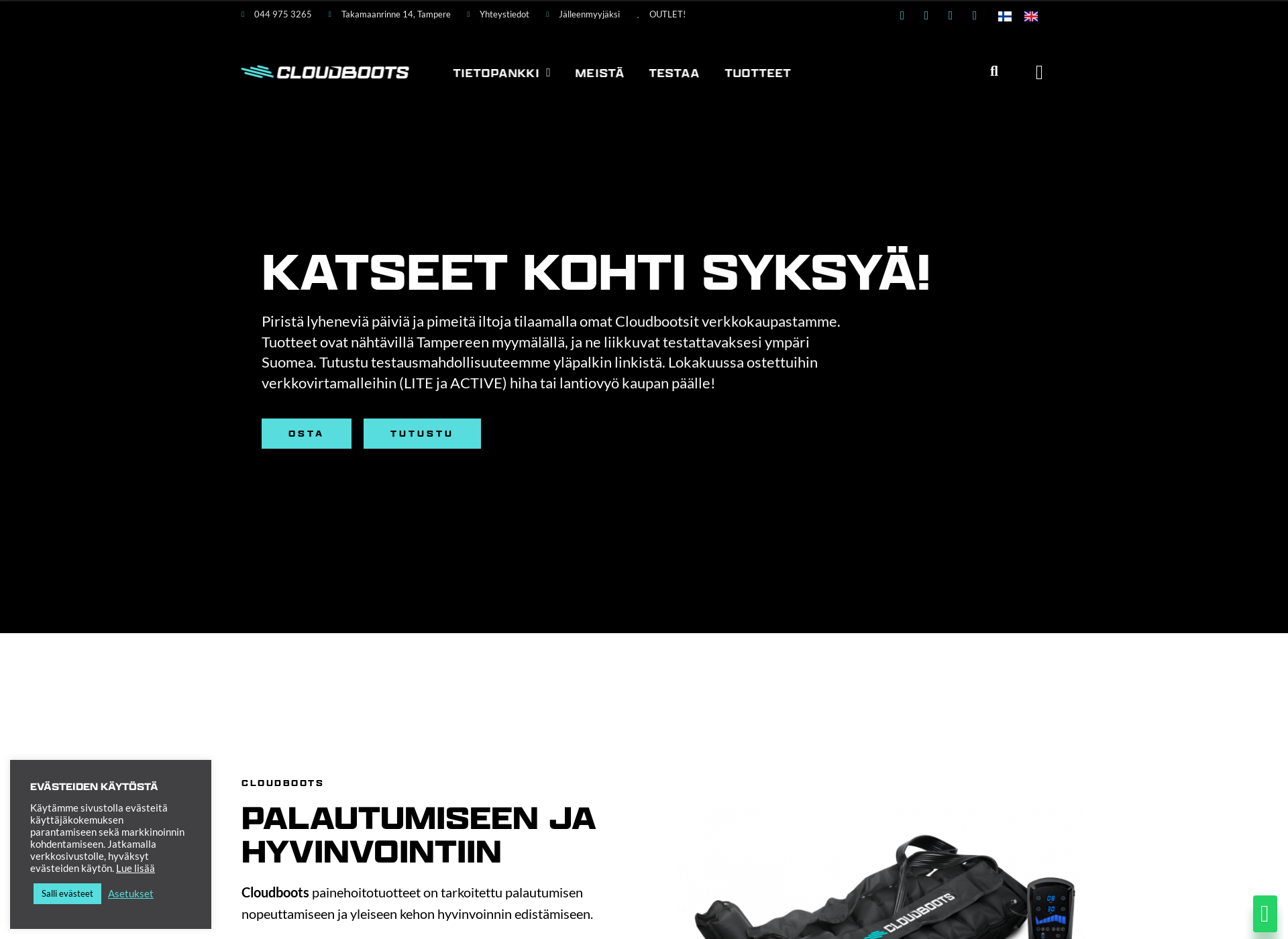 Näyttökuva cloudboots.fi