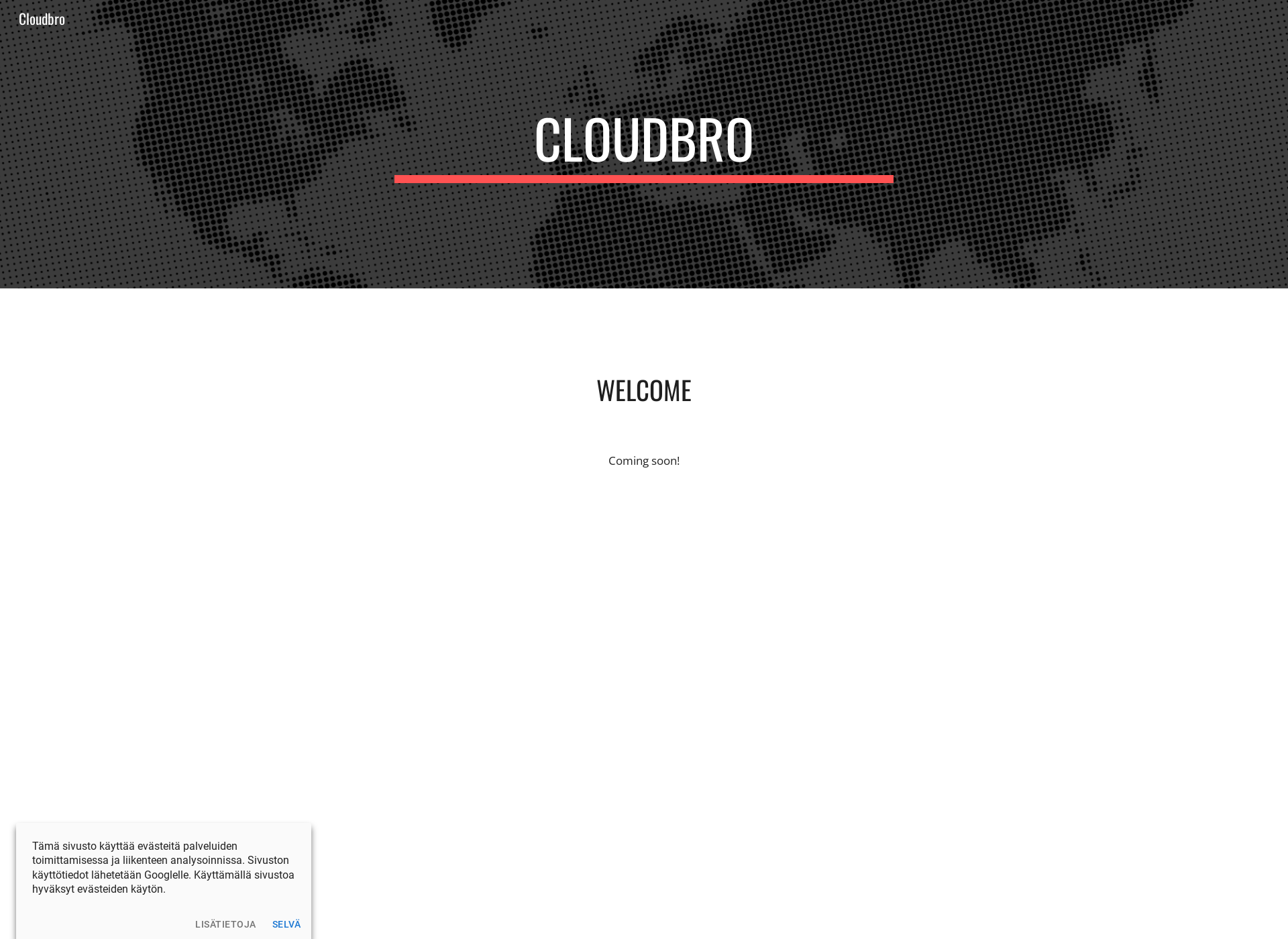 Skärmdump för cloudbro.fi