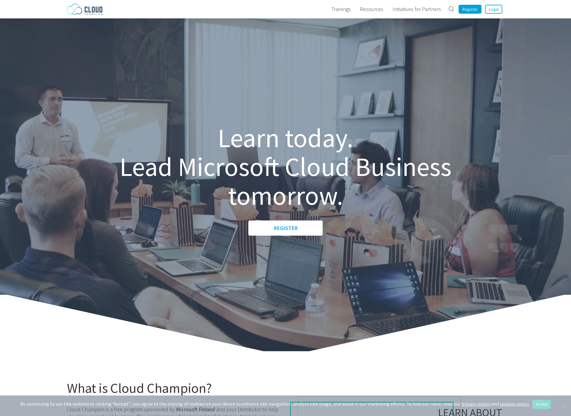 Skärmdump för cloudchampion.fi