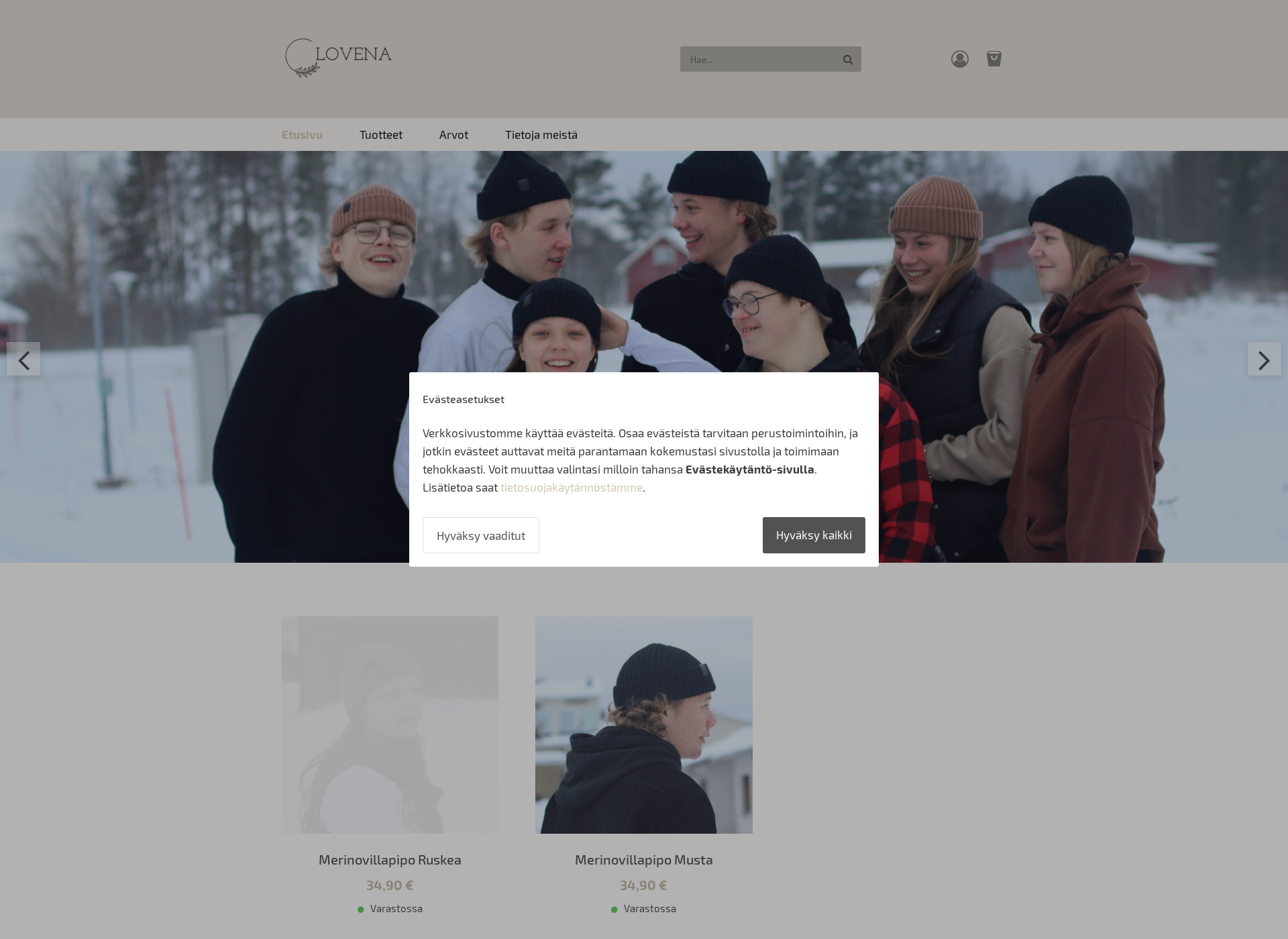 Screenshot for clovena.fi