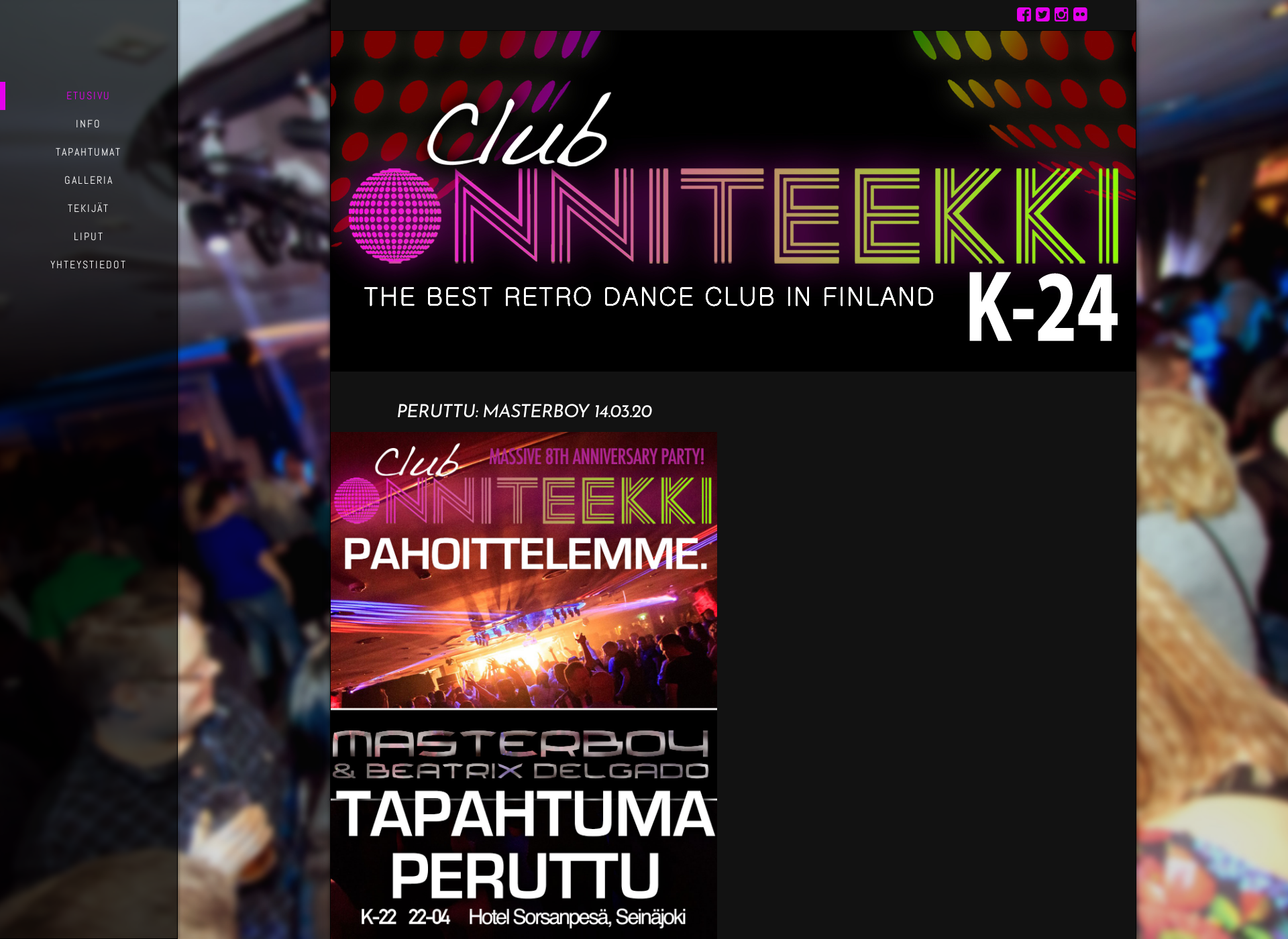 Screenshot for clubonniteekki.fi