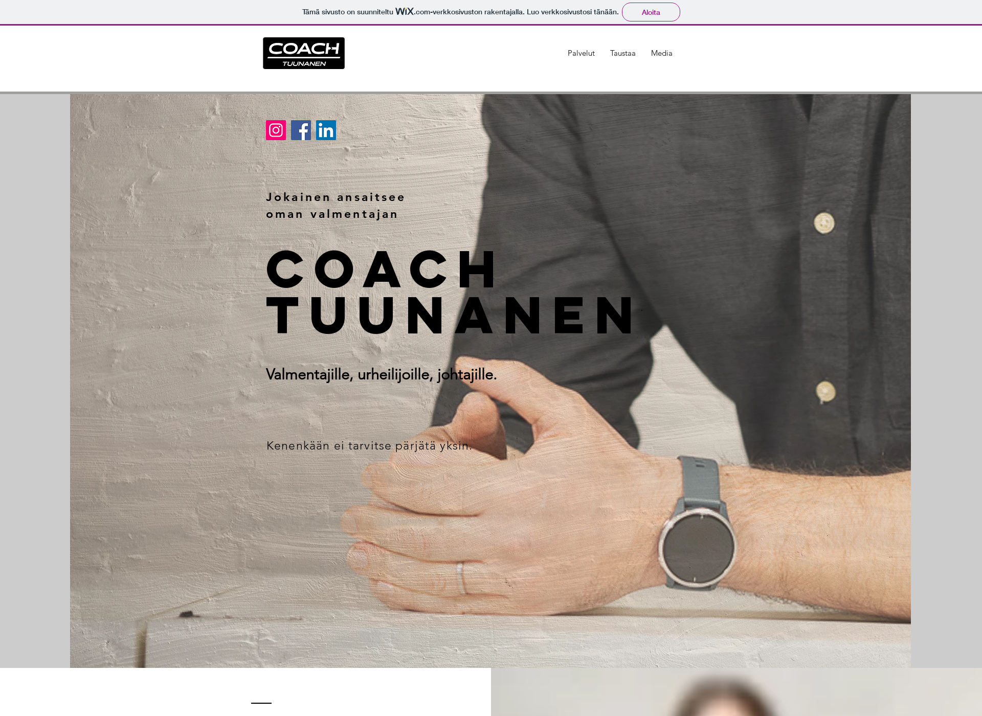 Screenshot for coachtuunanen.fi