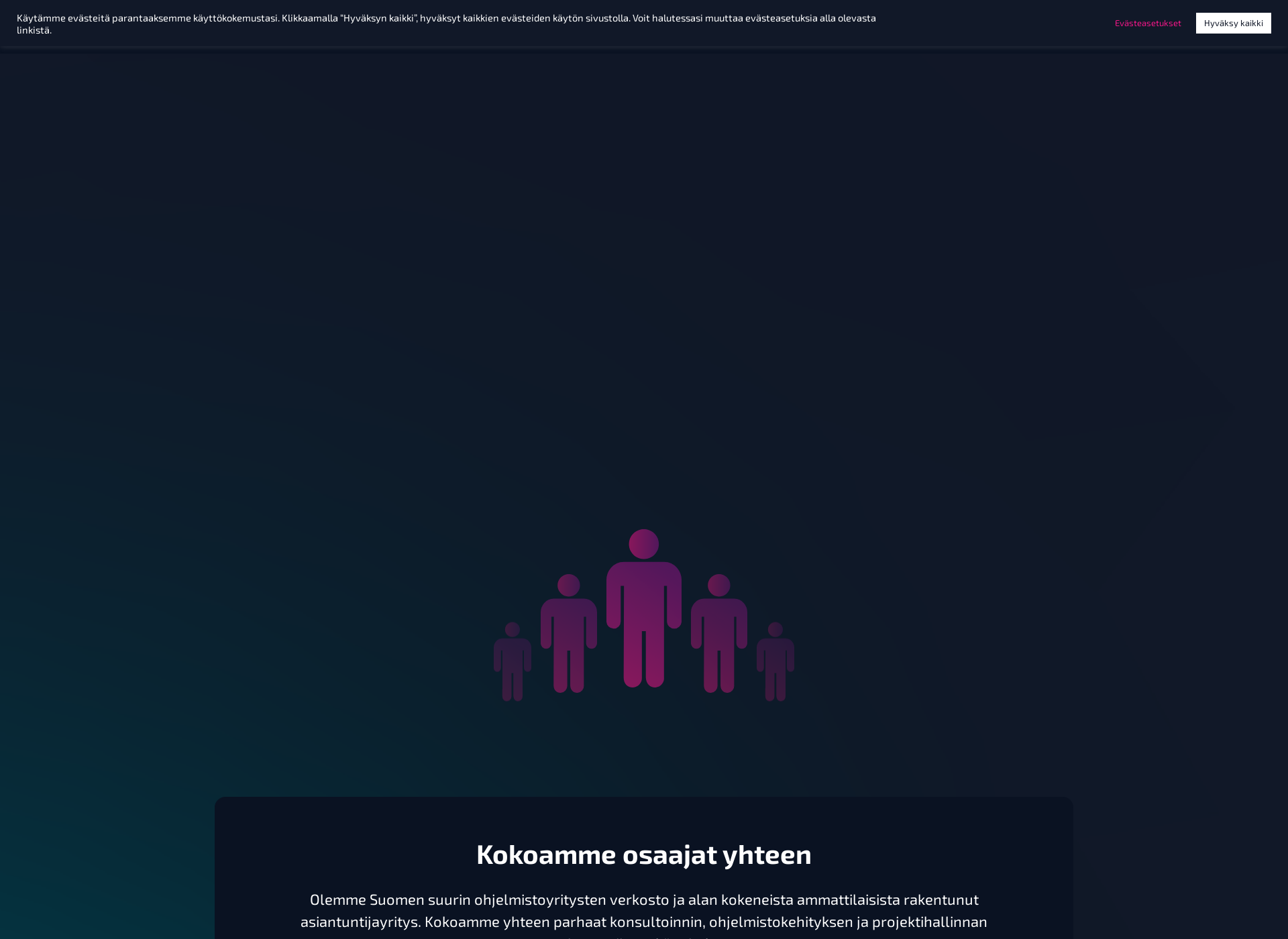 Skärmdump för codemen.fi