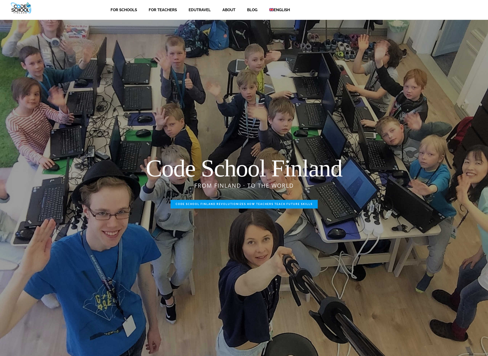 Skärmdump för codeschoolfinland.fi