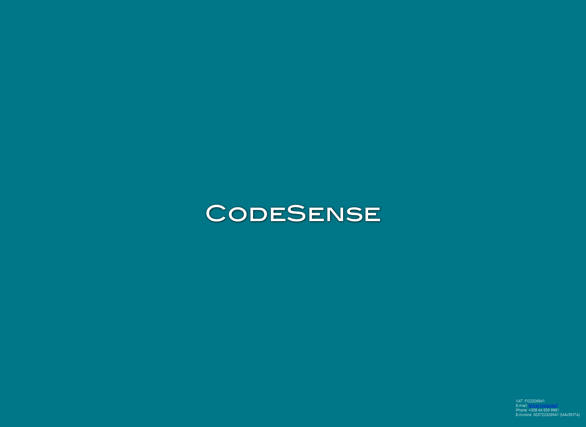 Skärmdump för codesense.fi