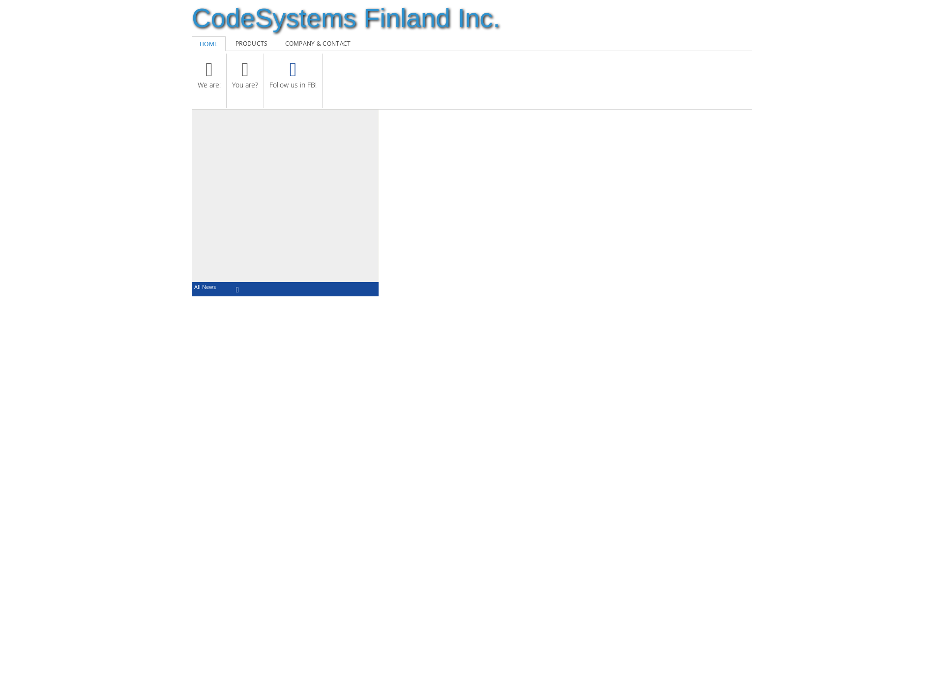 Skärmdump för codesystems.fi