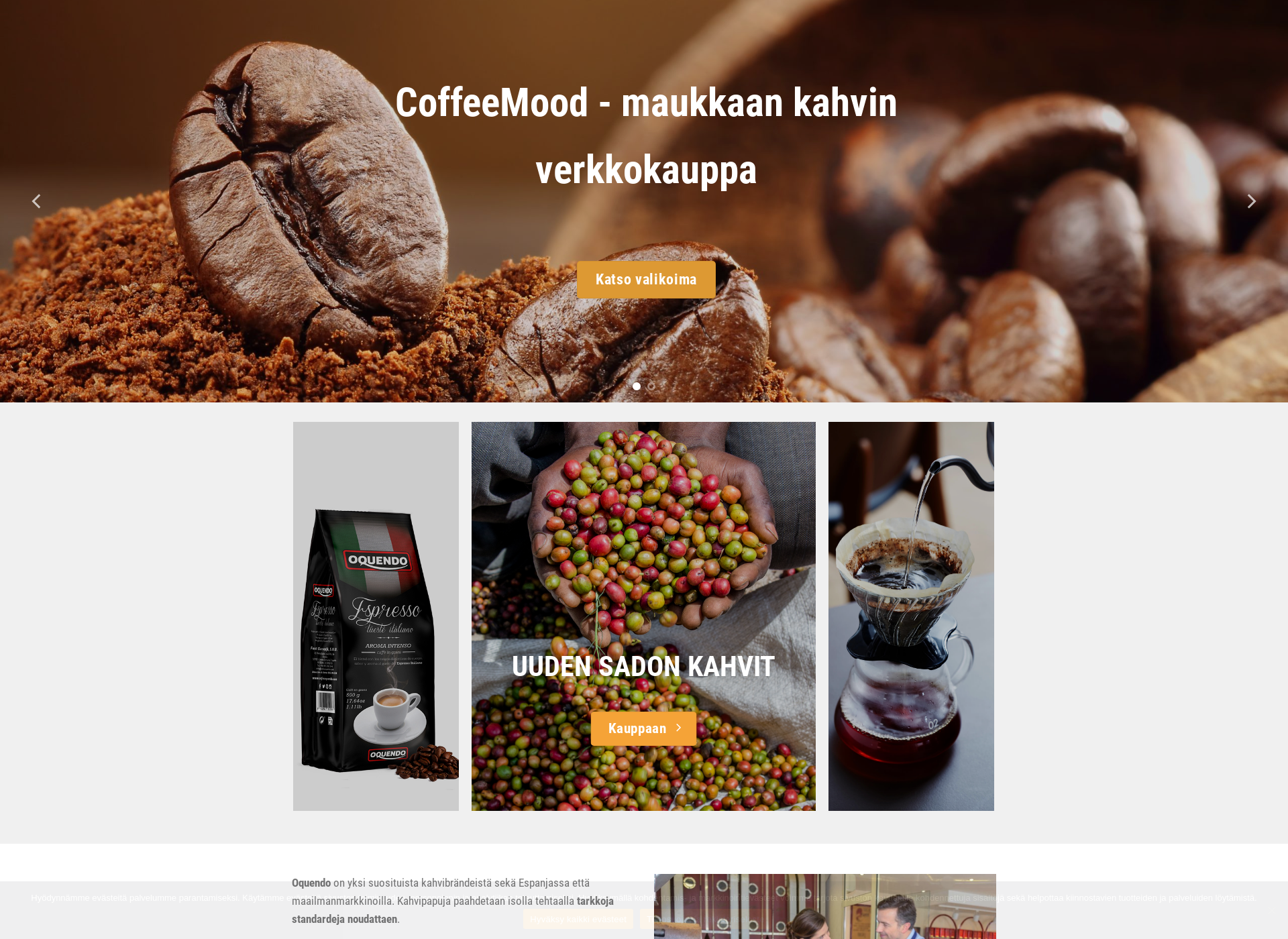 Screenshot for coffeemood.fi