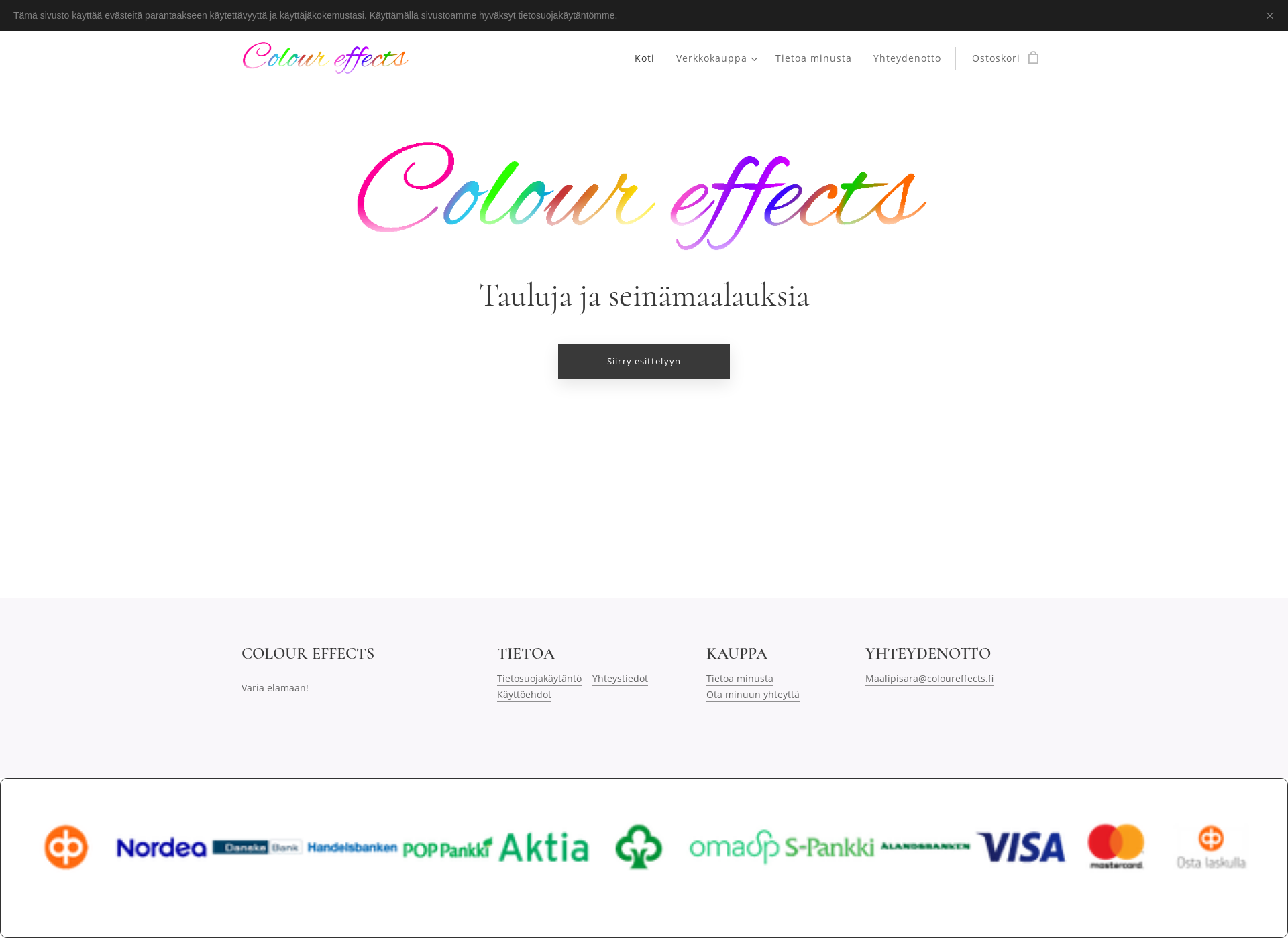Skärmdump för coloureffects.fi
