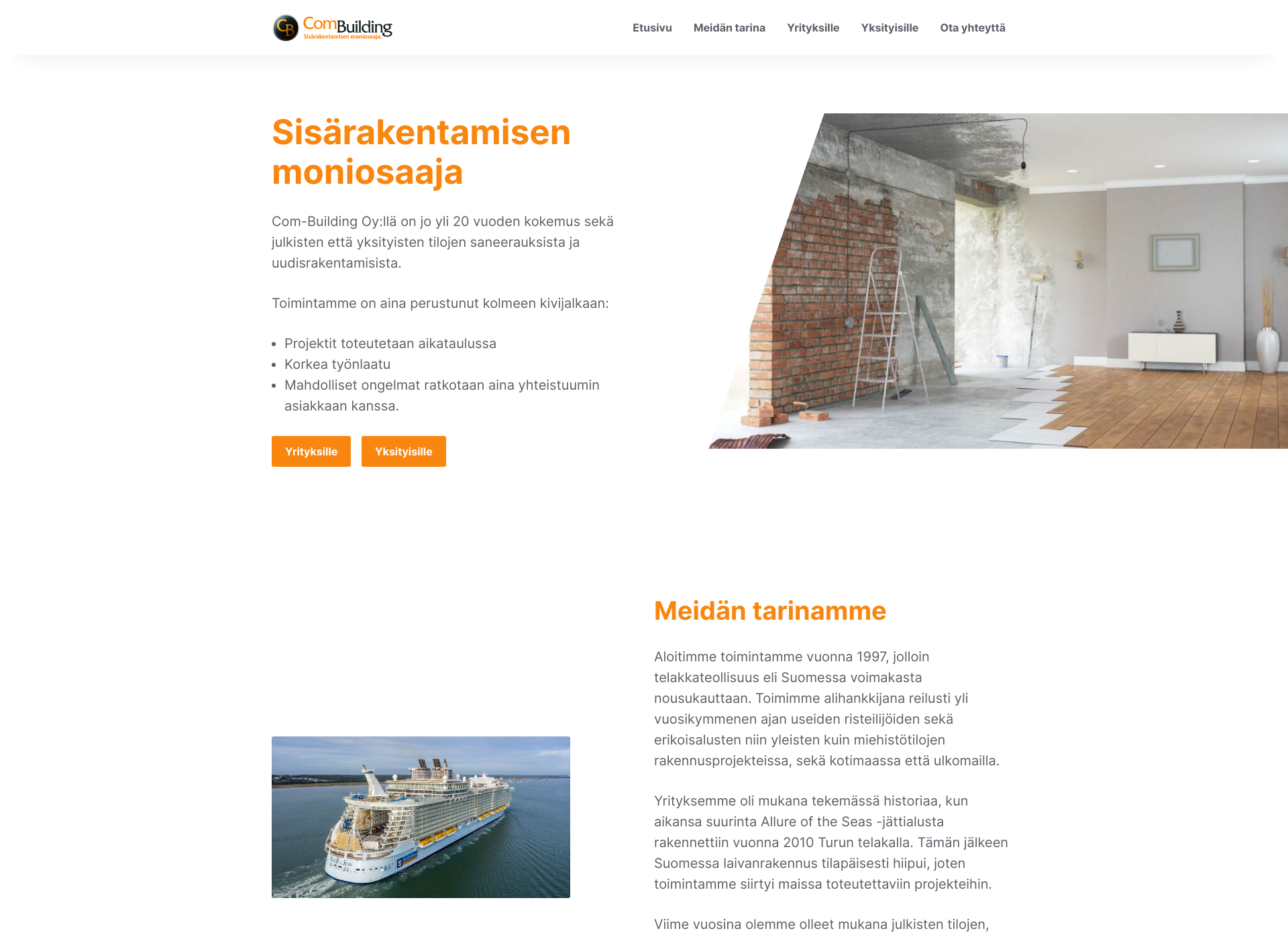 Näyttökuva com-building.fi