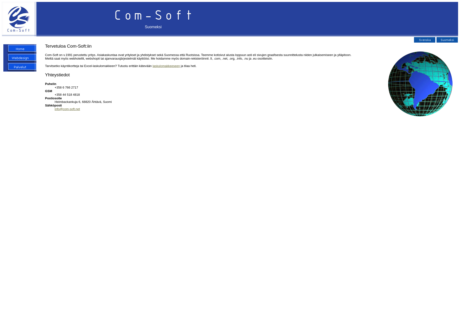 Screenshot for com-soft.fi