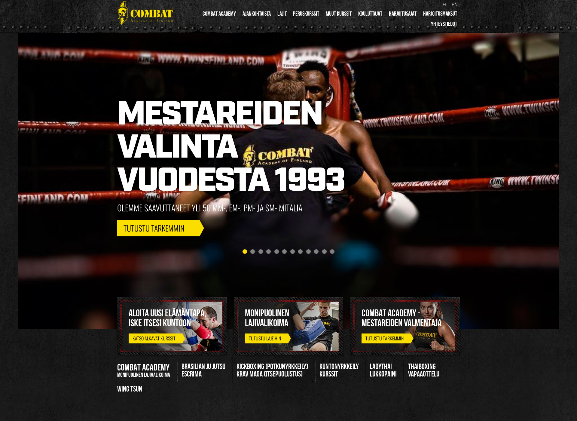 Skärmdump för combat.fi