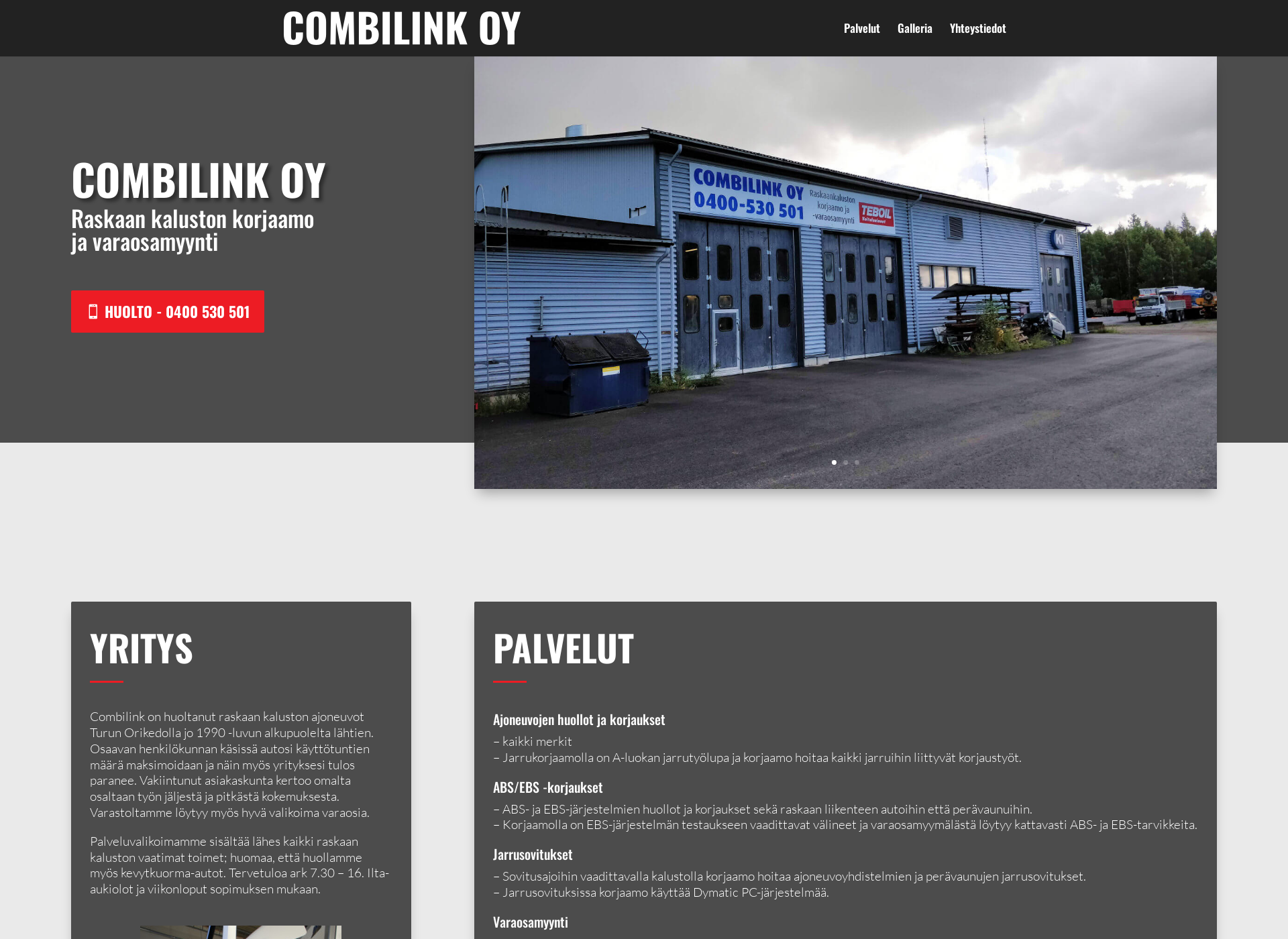 Screenshot for combilink.fi