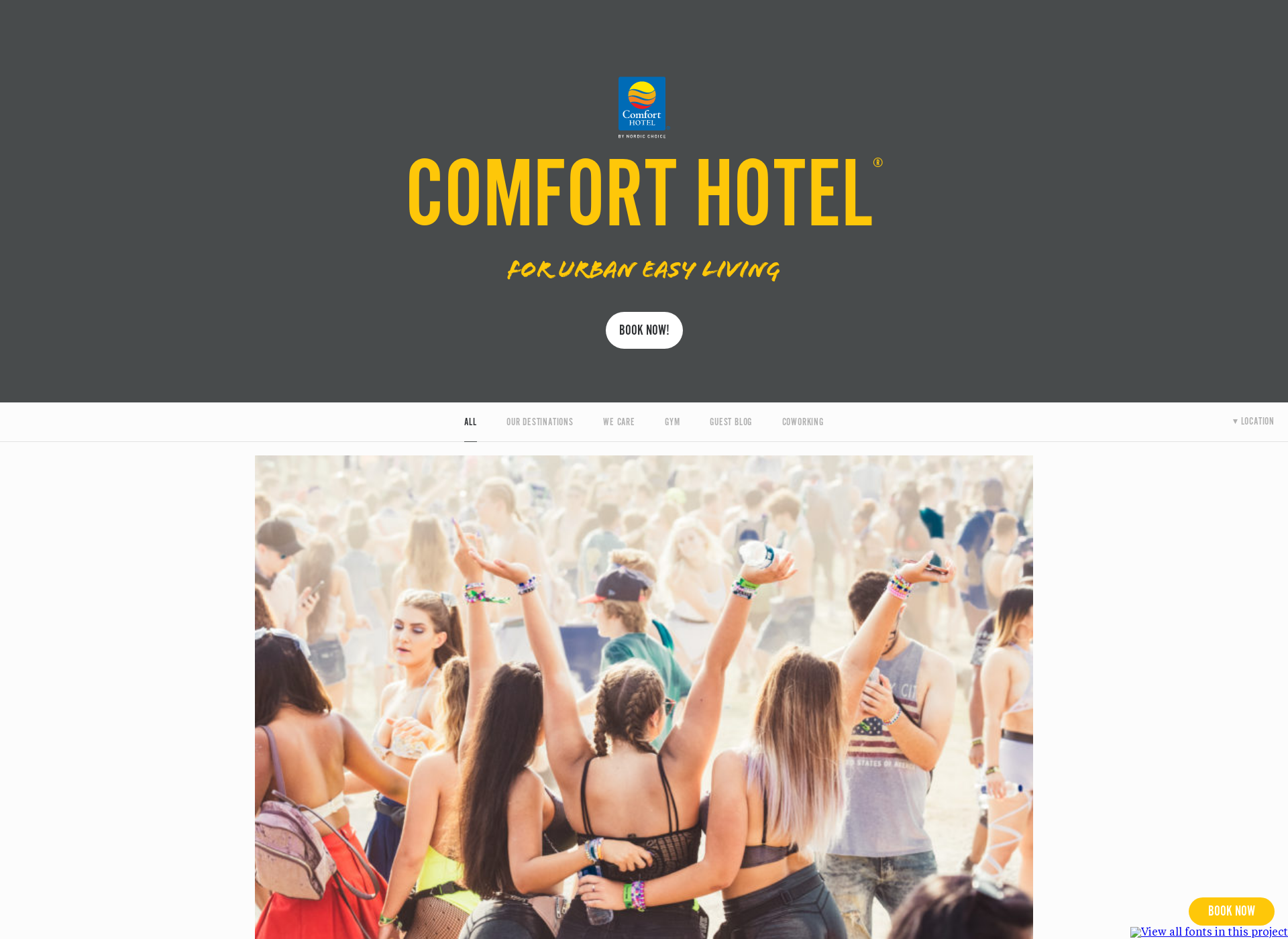 Screenshot for comforthotel.fi