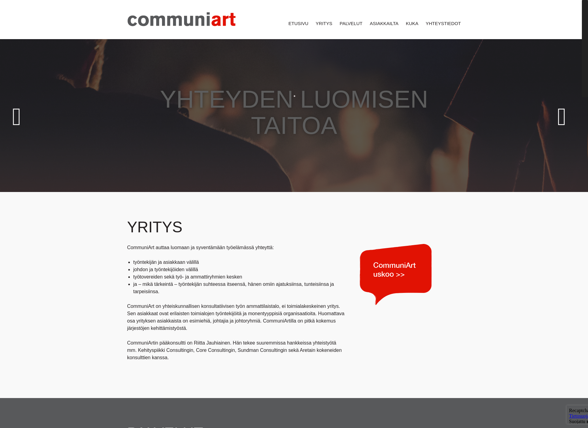 Screenshot for communiart.fi