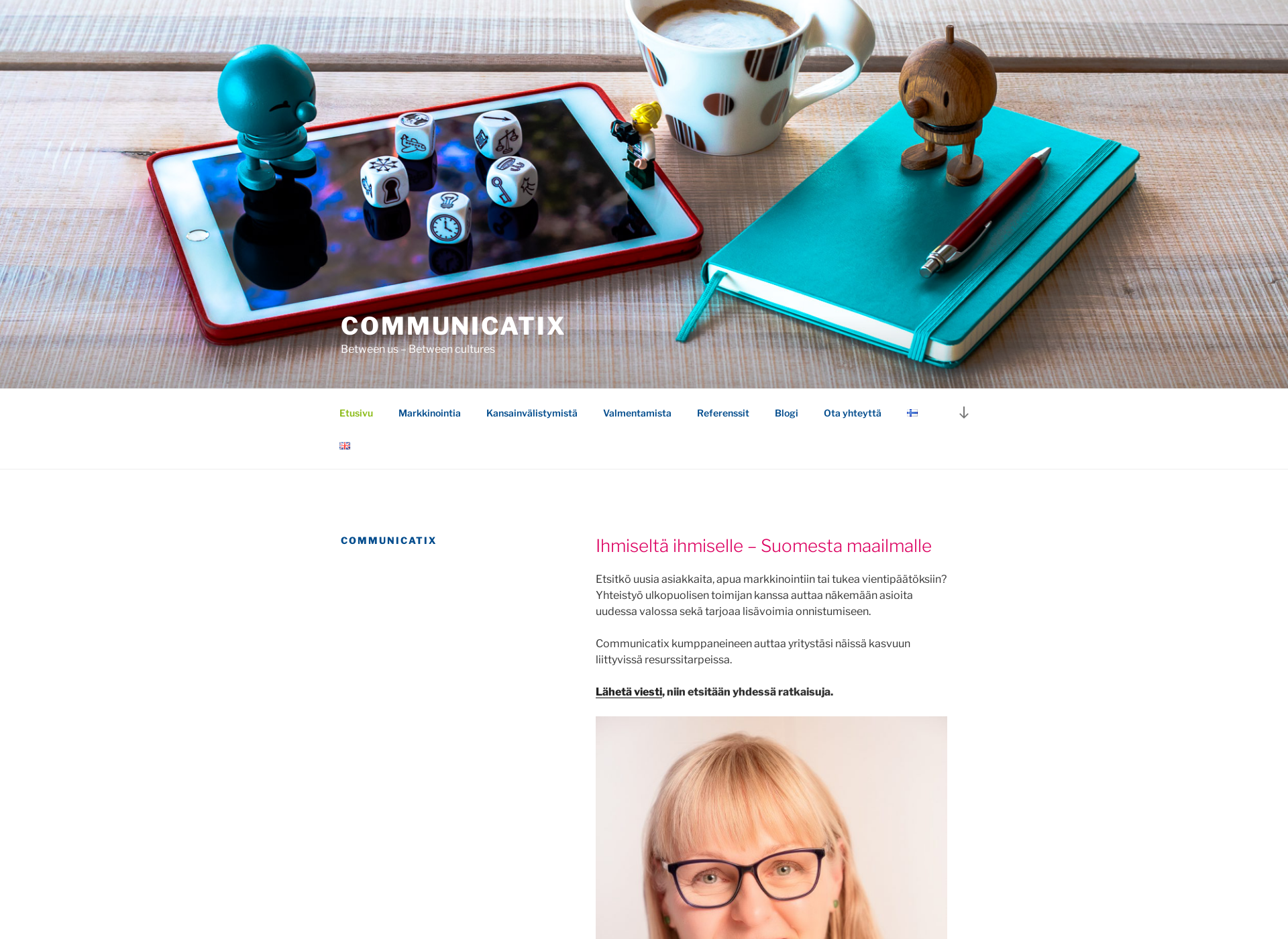 Skärmdump för communicatix.fi