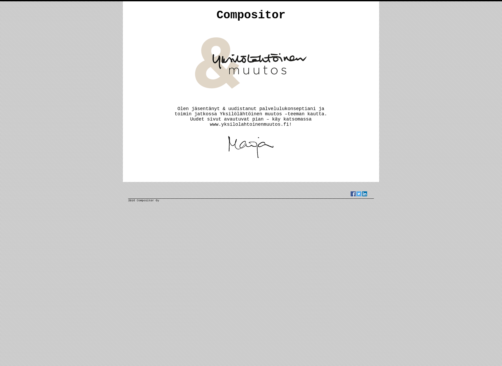 Skärmdump för compositor.fi