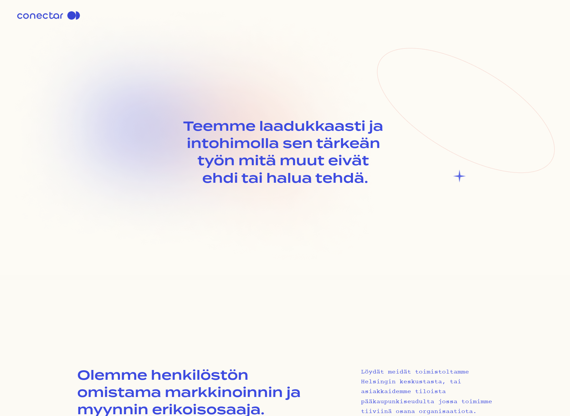 Skärmdump för conectar.fi