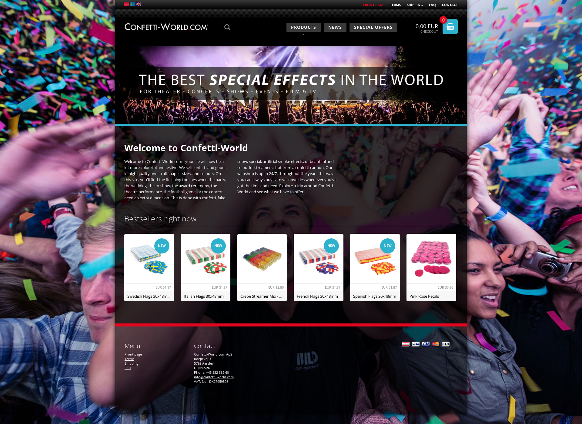 Screenshot for confetti-world.fi