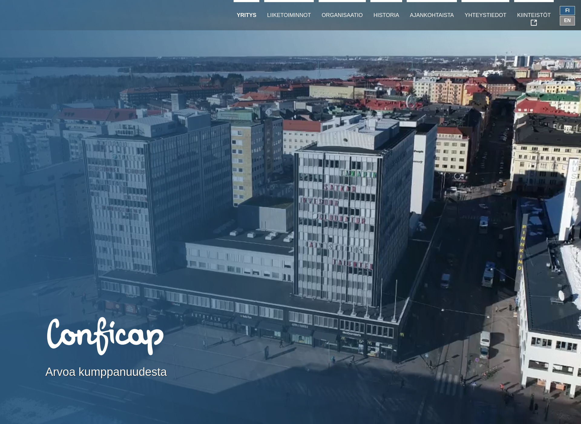 Screenshot for conficap.fi