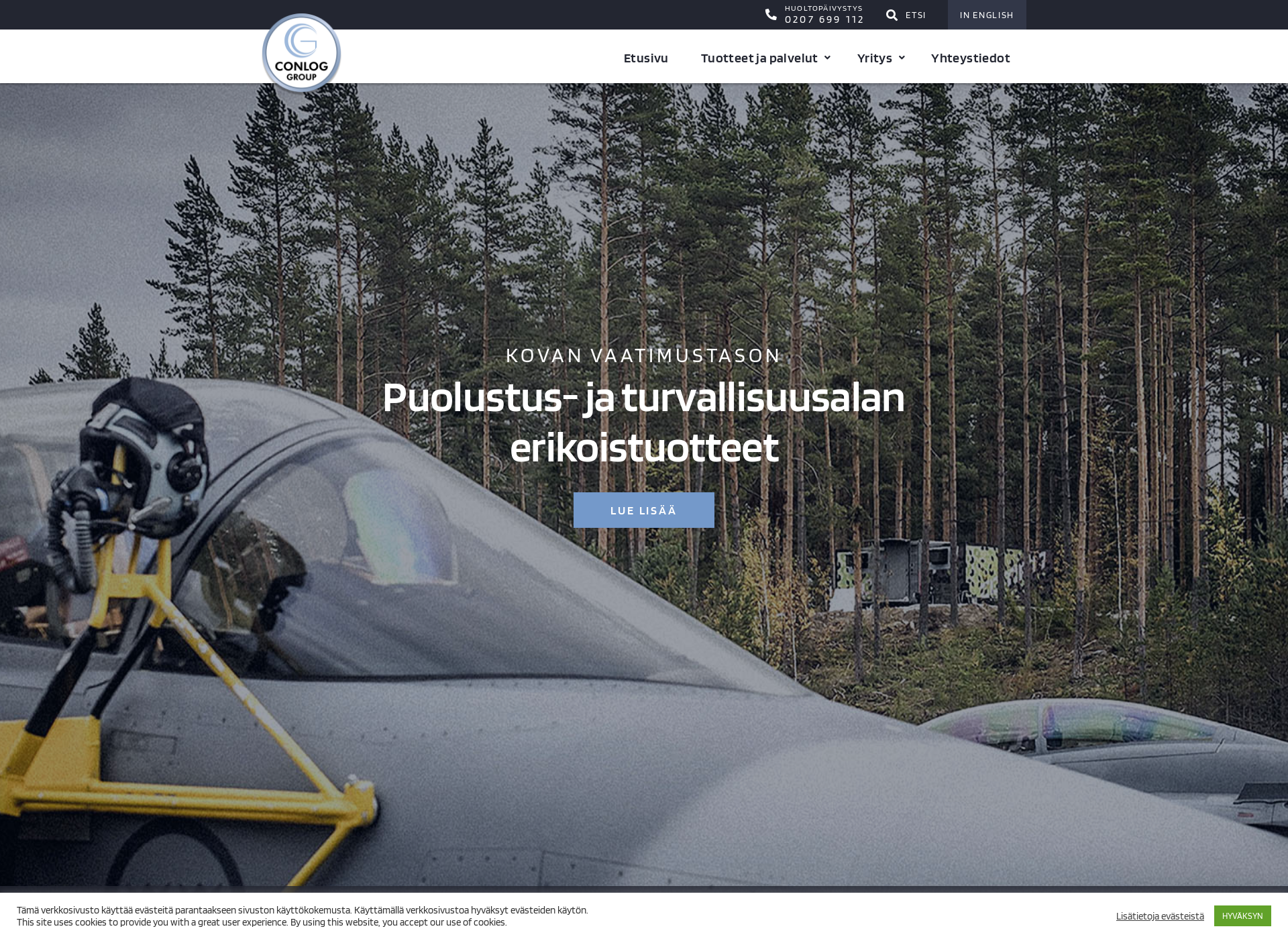 Screenshot for conlog.fi