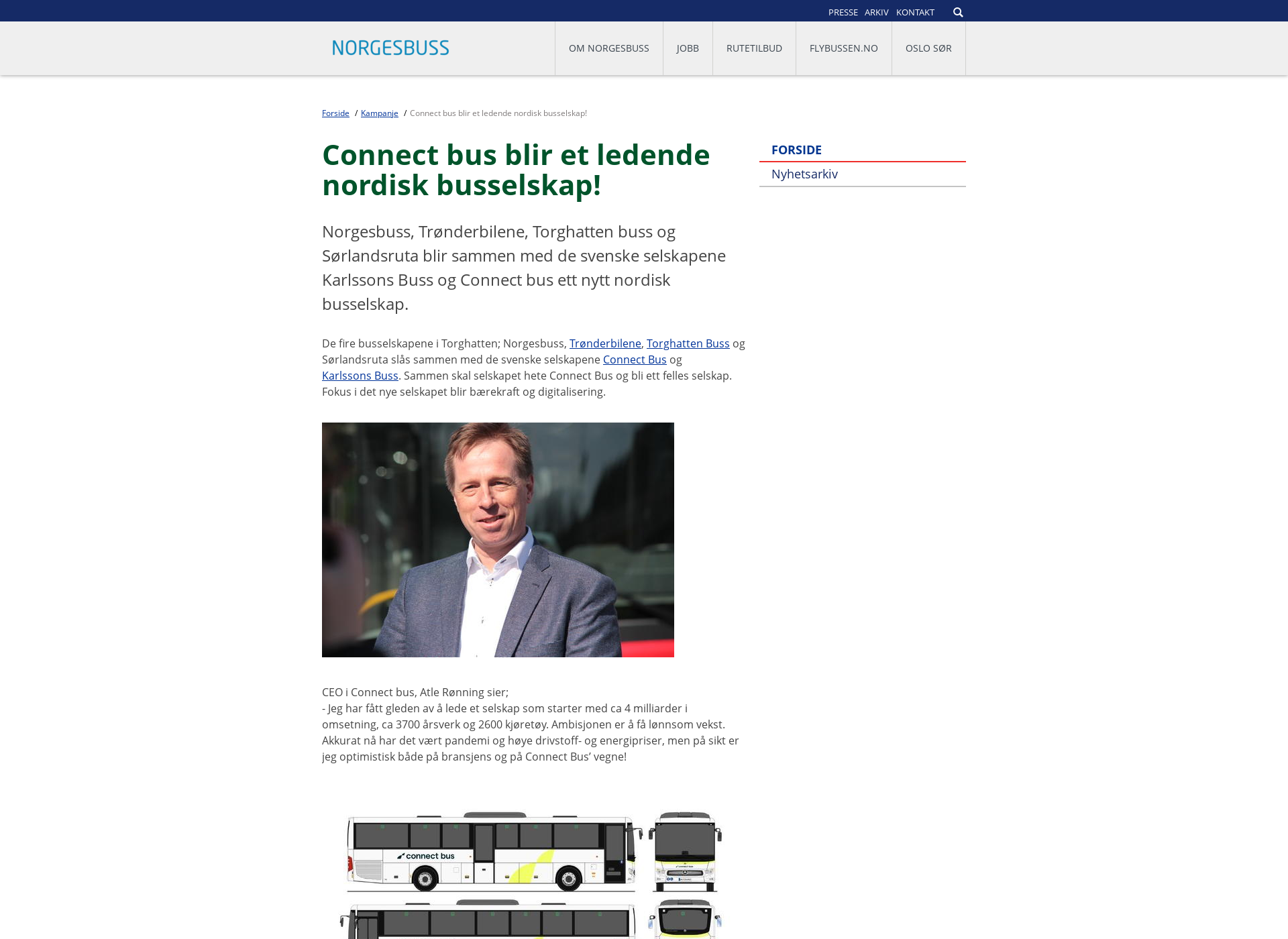 Screenshot for connectbus.fi