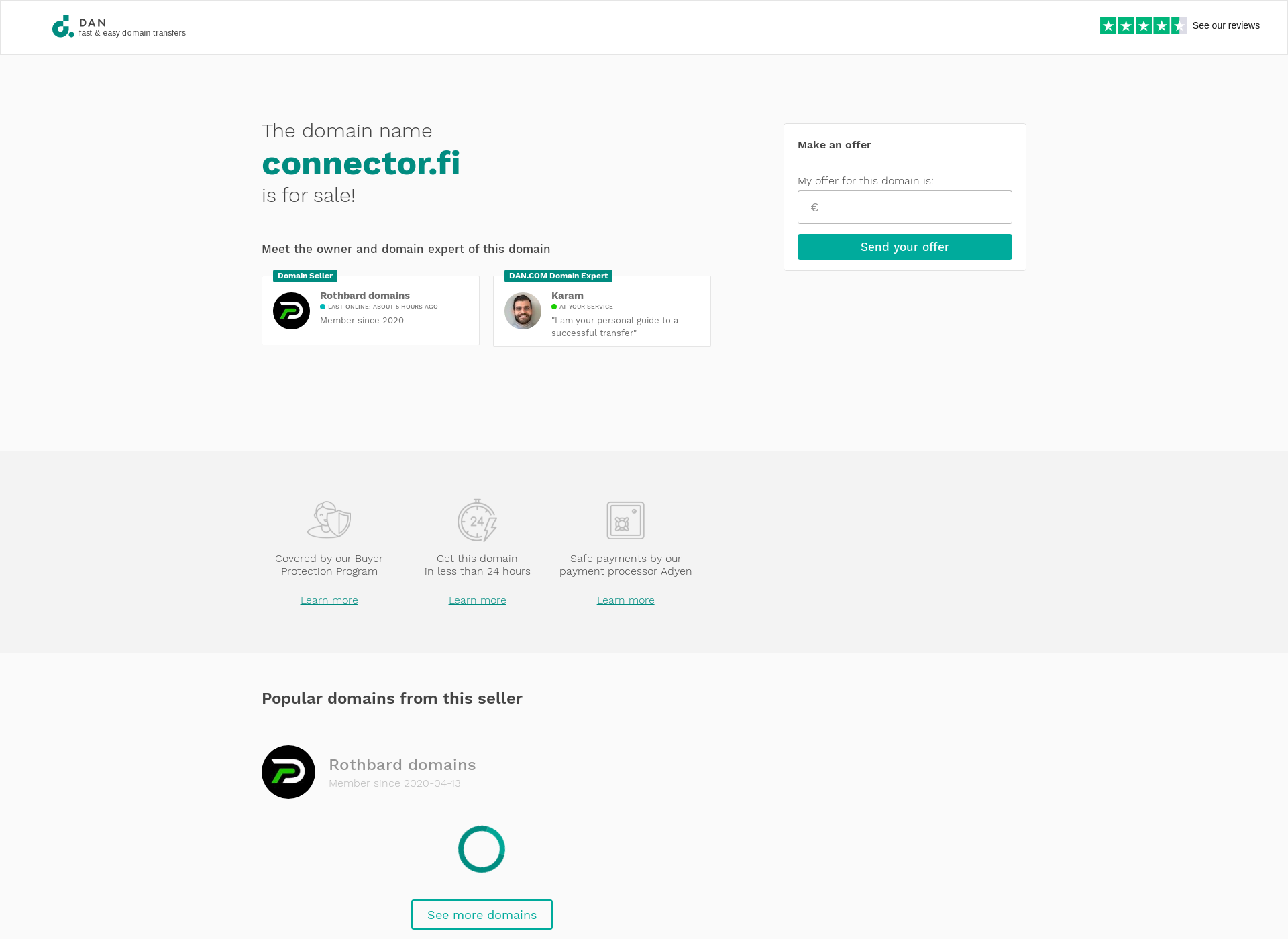 Screenshot for connector.fi