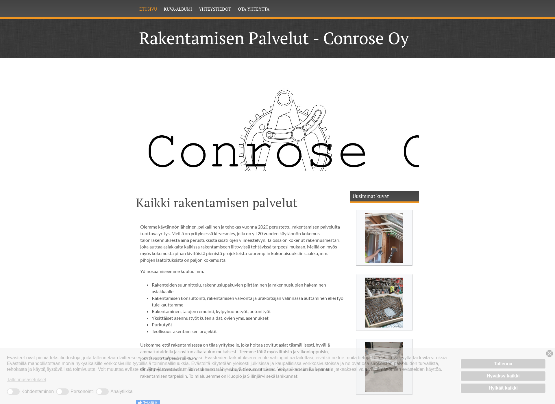 Skärmdump för conrose.fi