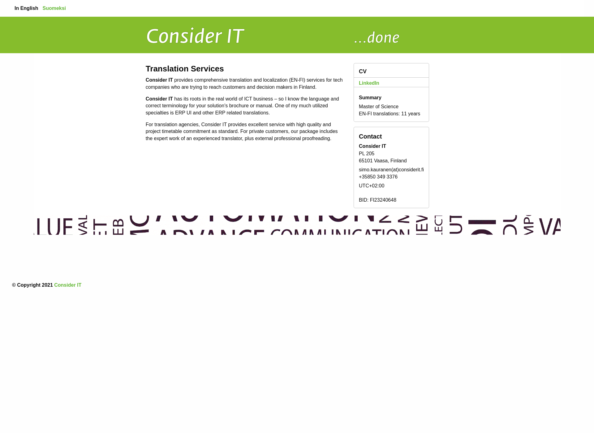 Screenshot for considerit.fi