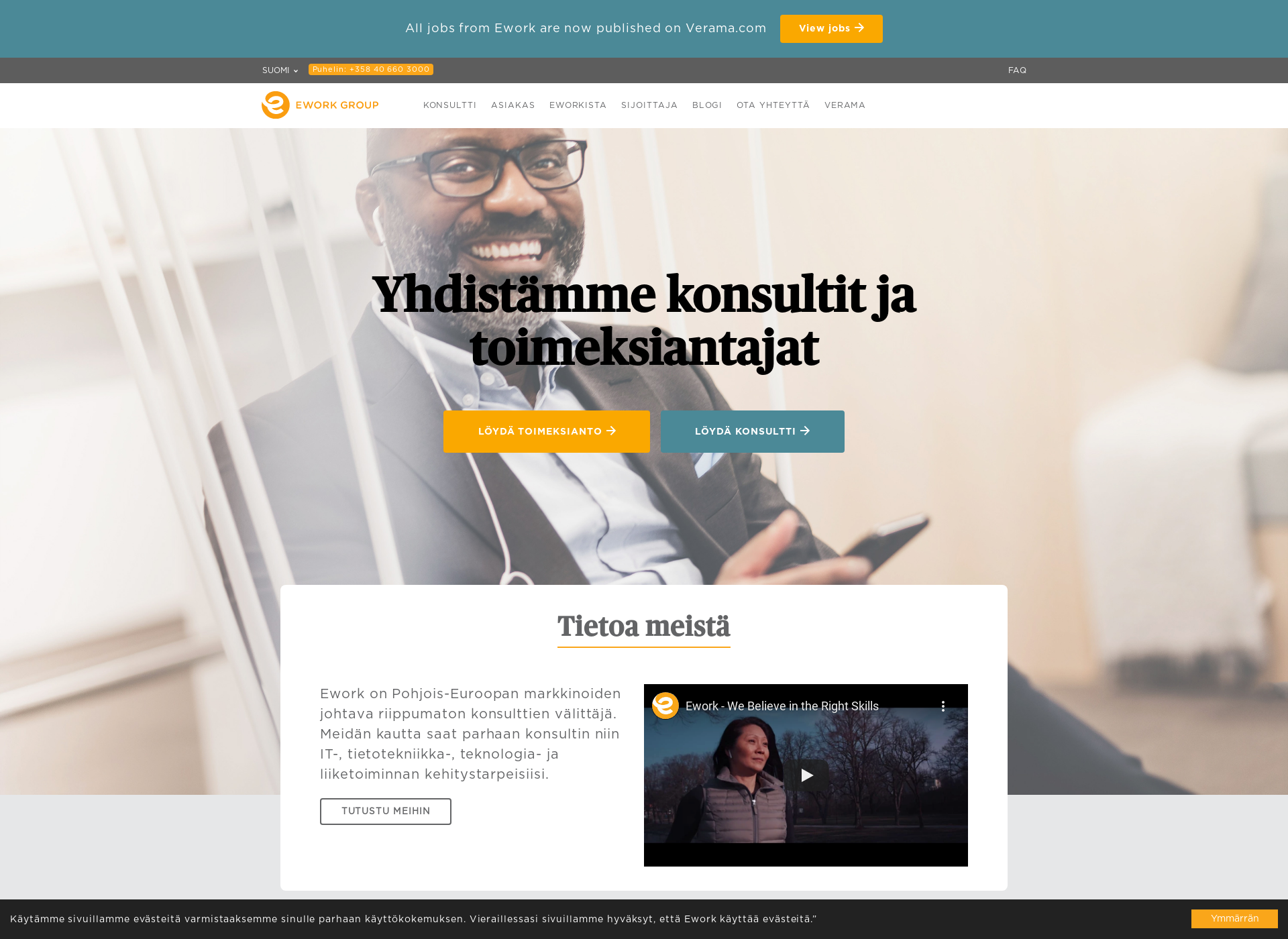 Skärmdump för consultantsourcing.fi