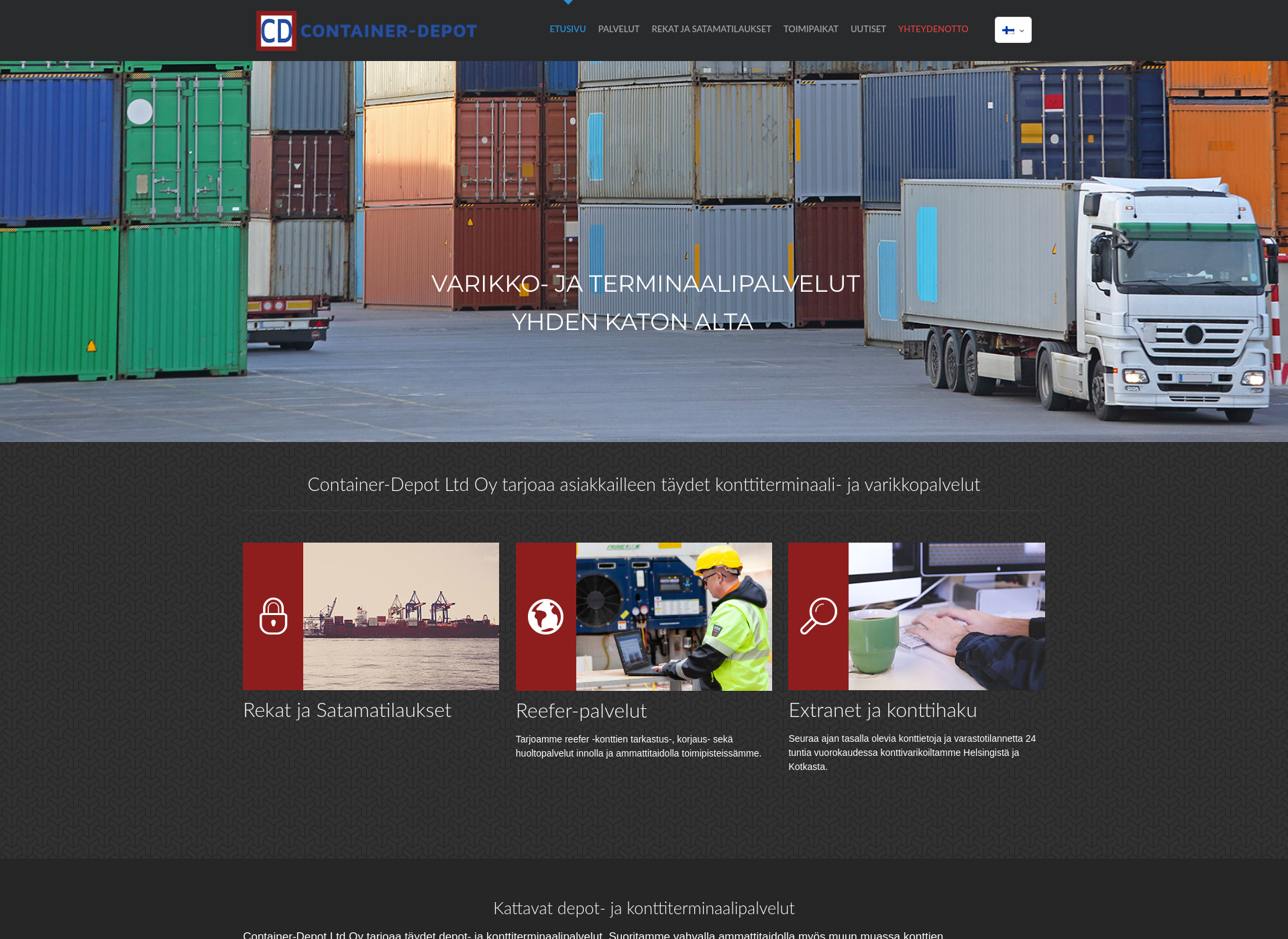 Näyttökuva container-depot.fi