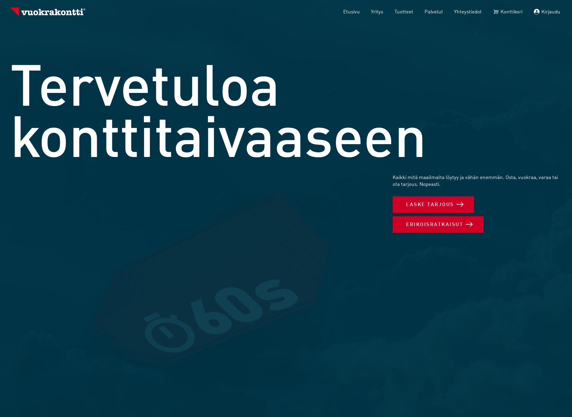 Skärmdump för containers.fi