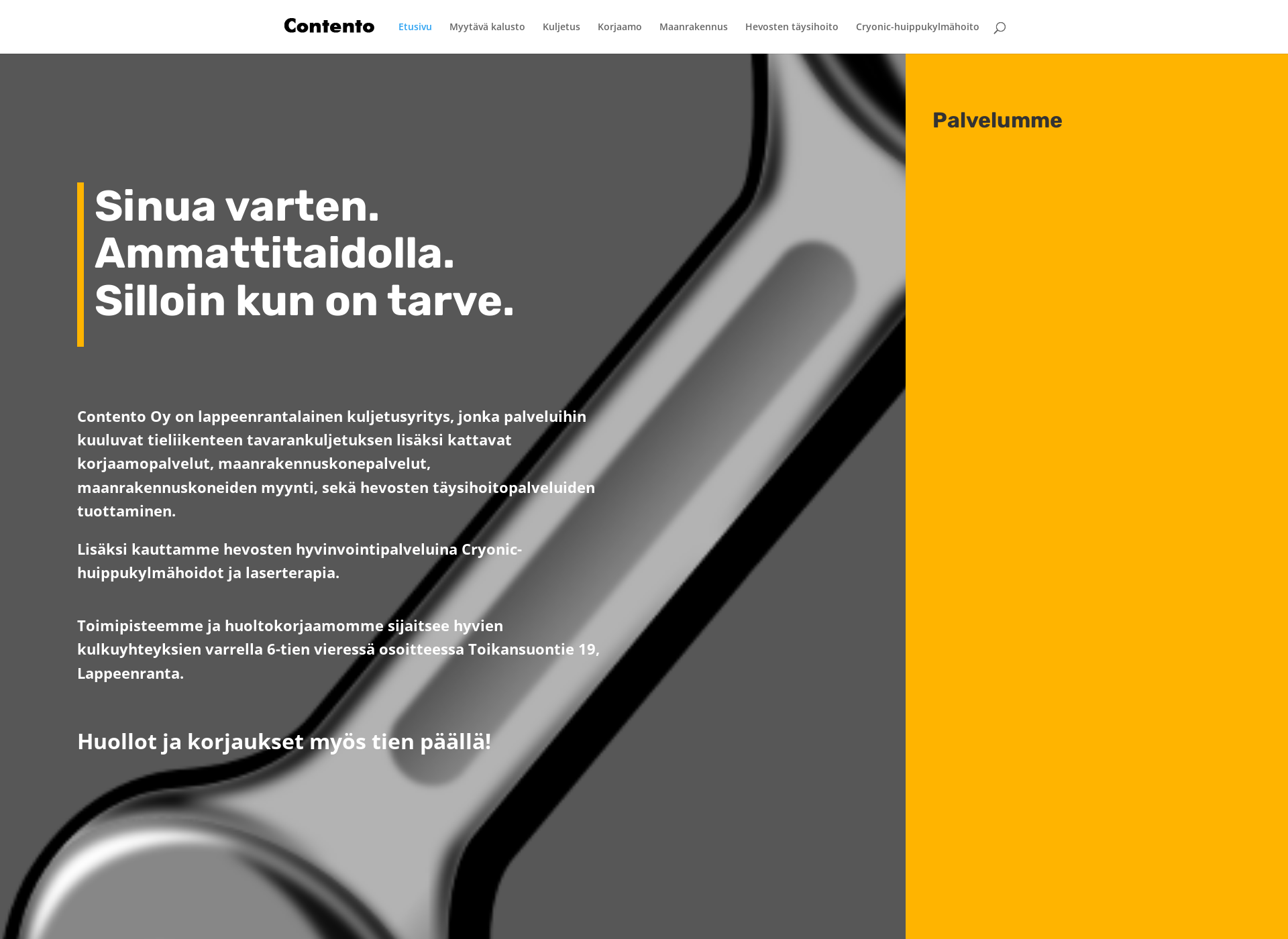 Screenshot for contento.fi