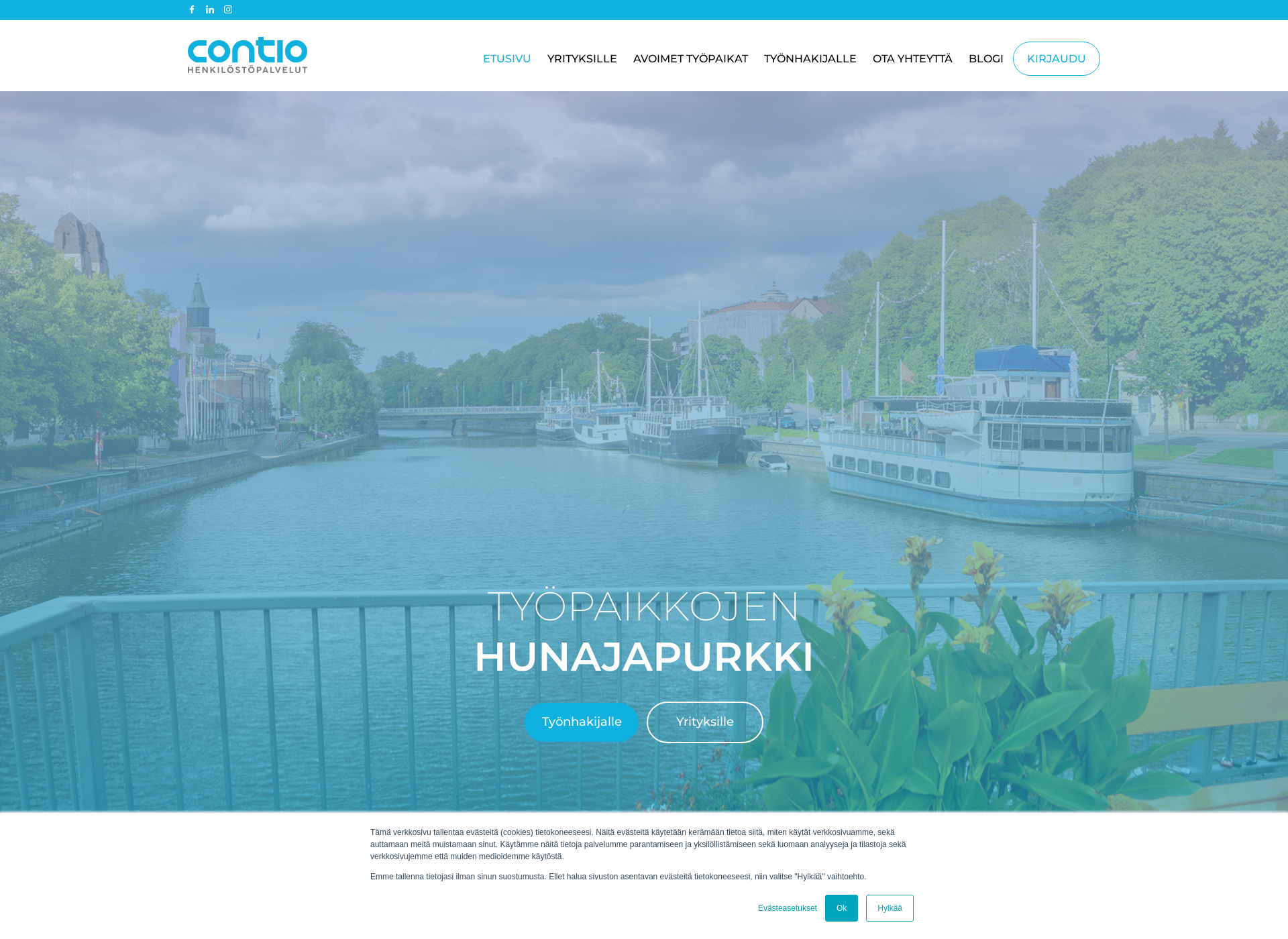 Screenshot for contiopalvelut.fi