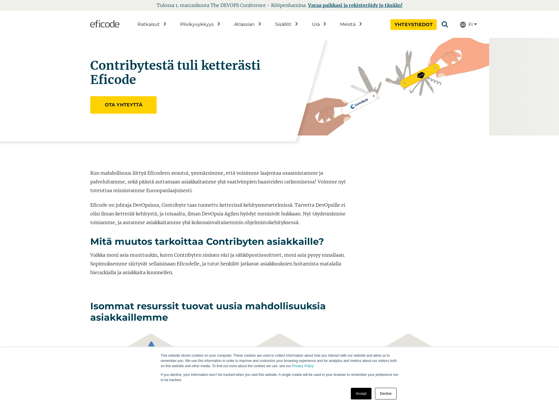 Screenshot for contribyte.fi