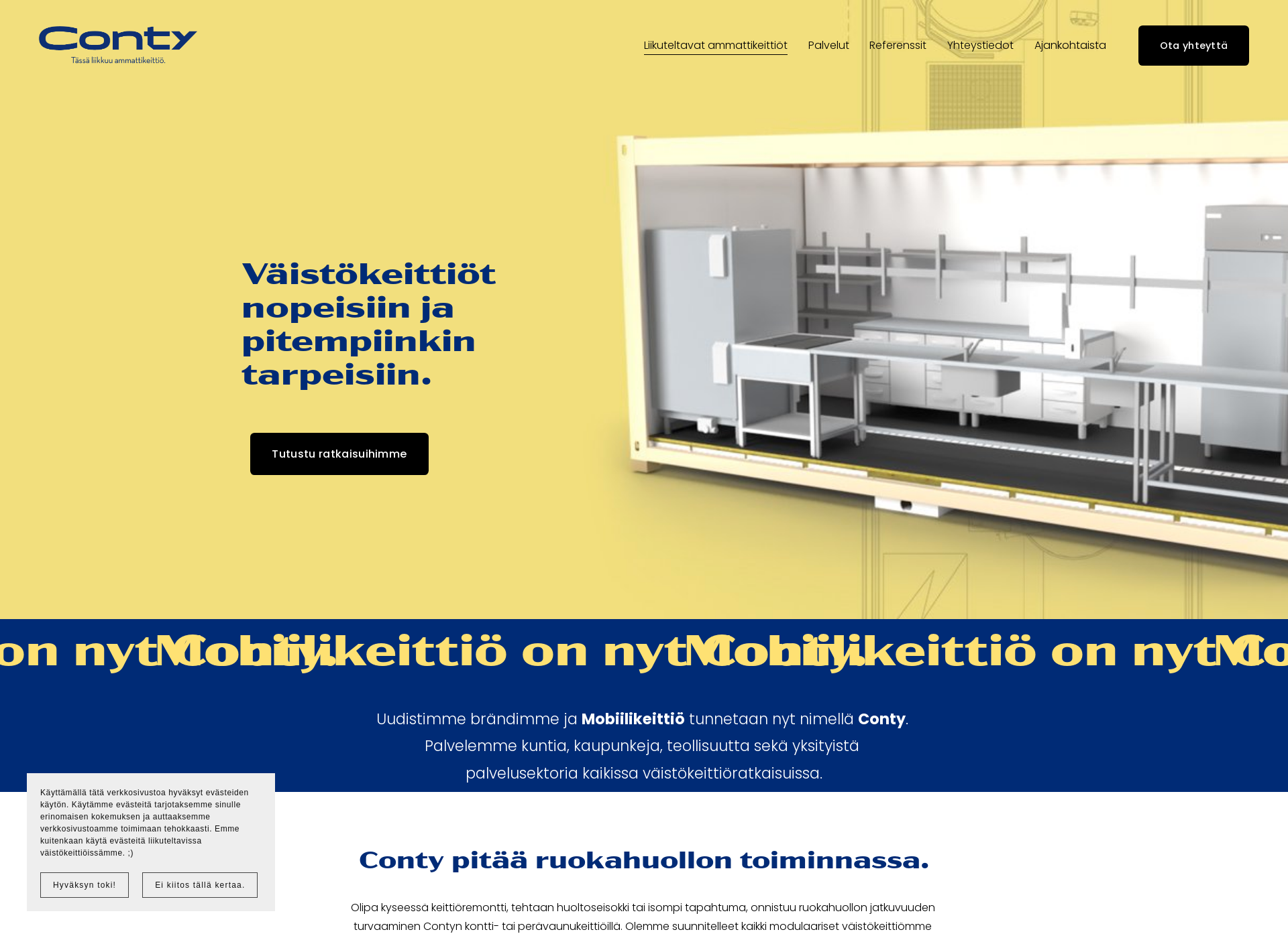 Screenshot for conty.fi