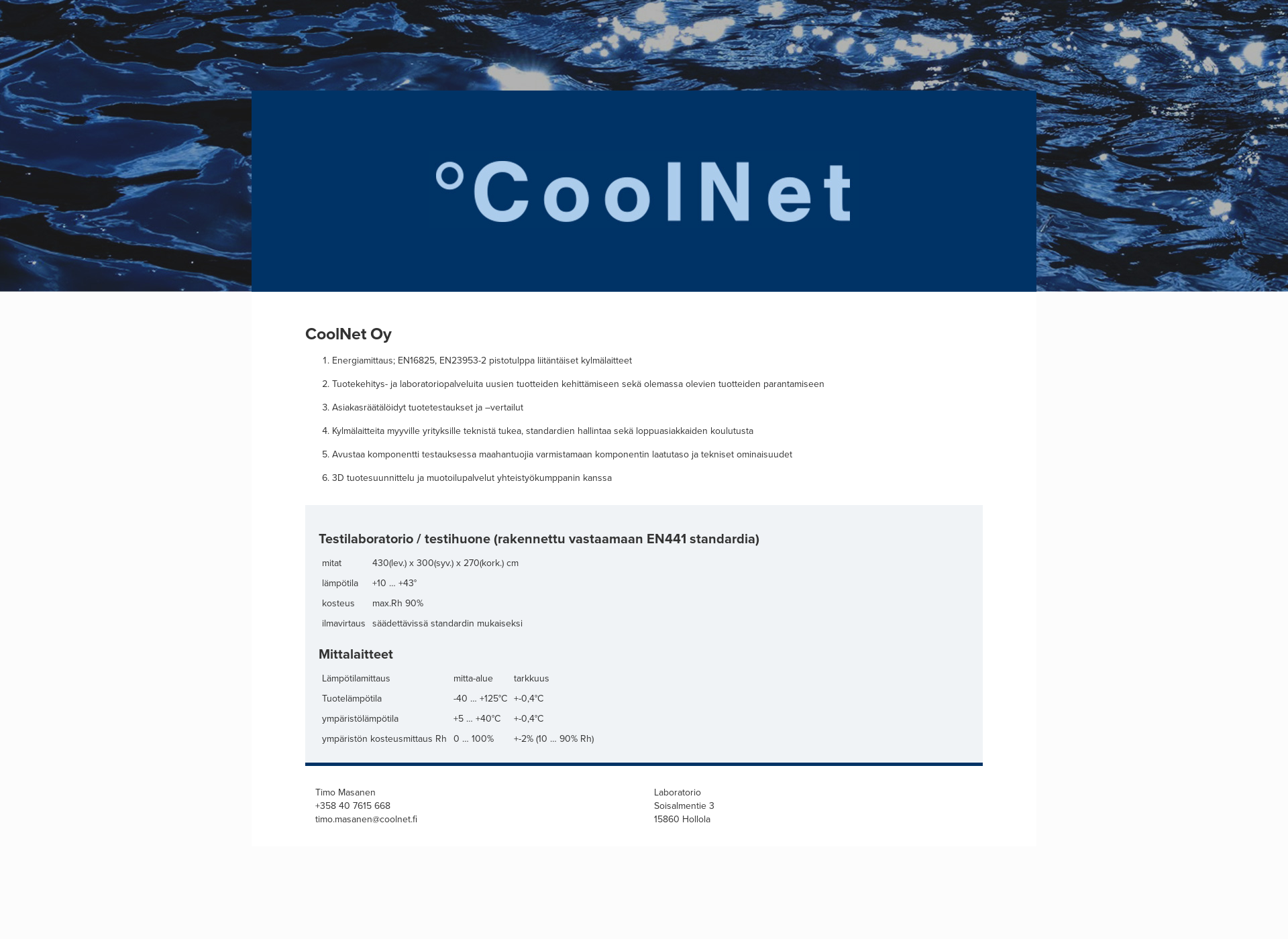 Screenshot for coolnet.fi