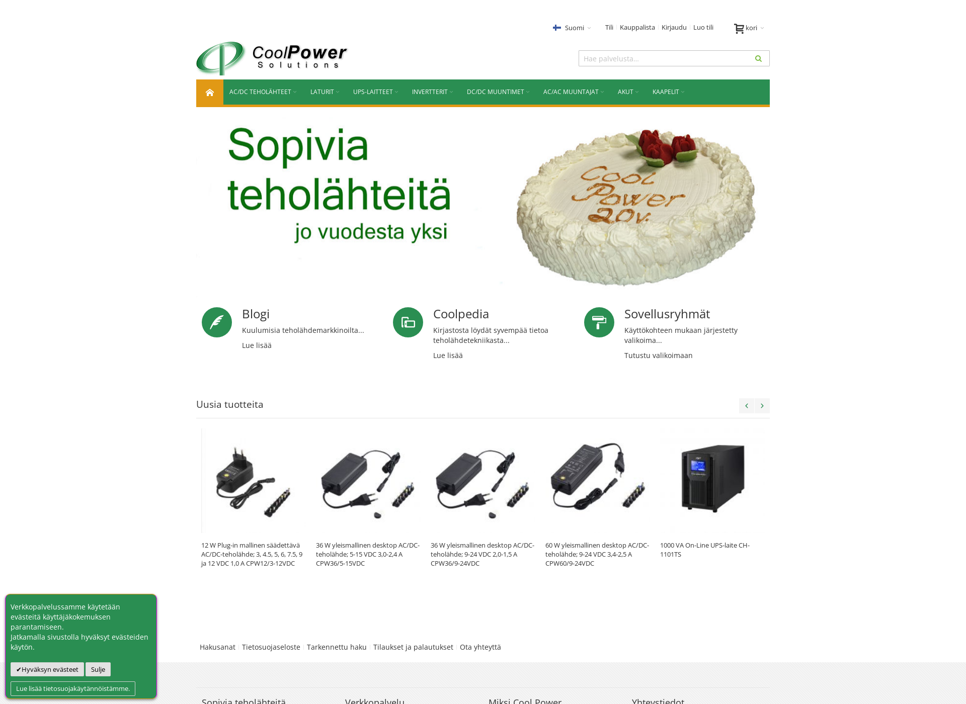 Screenshot for coolpowersolutions.fi