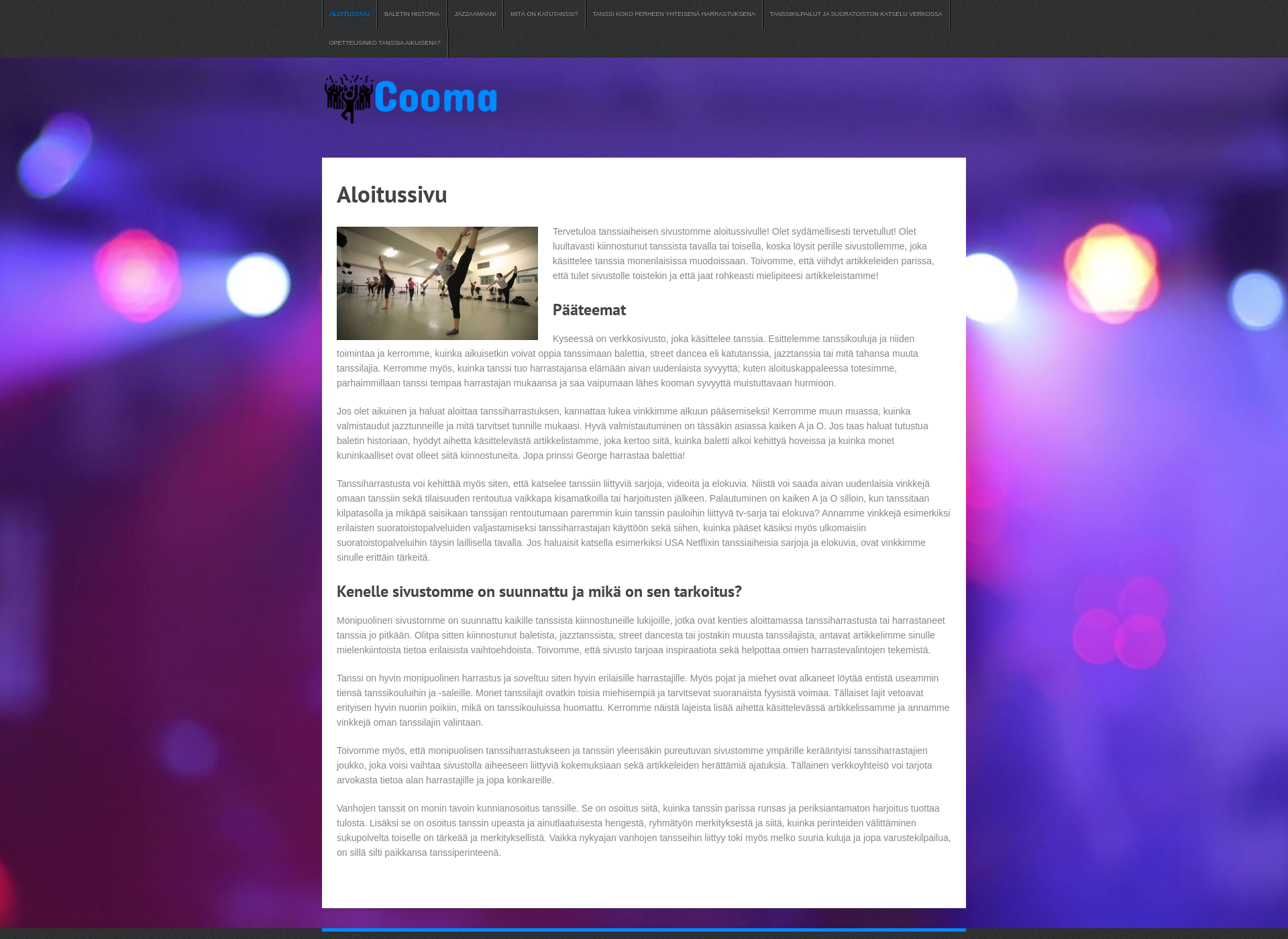 Screenshot for cooma.fi