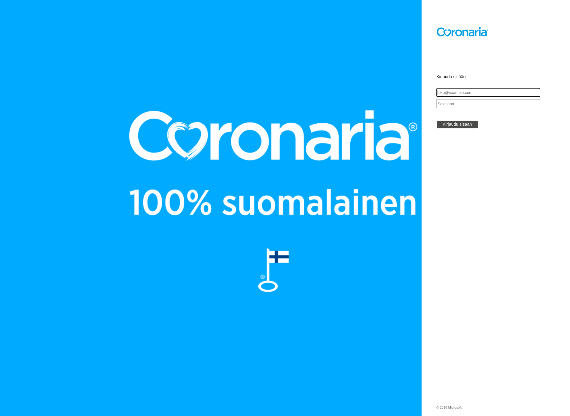 Skärmdump för coronarialainen.fi