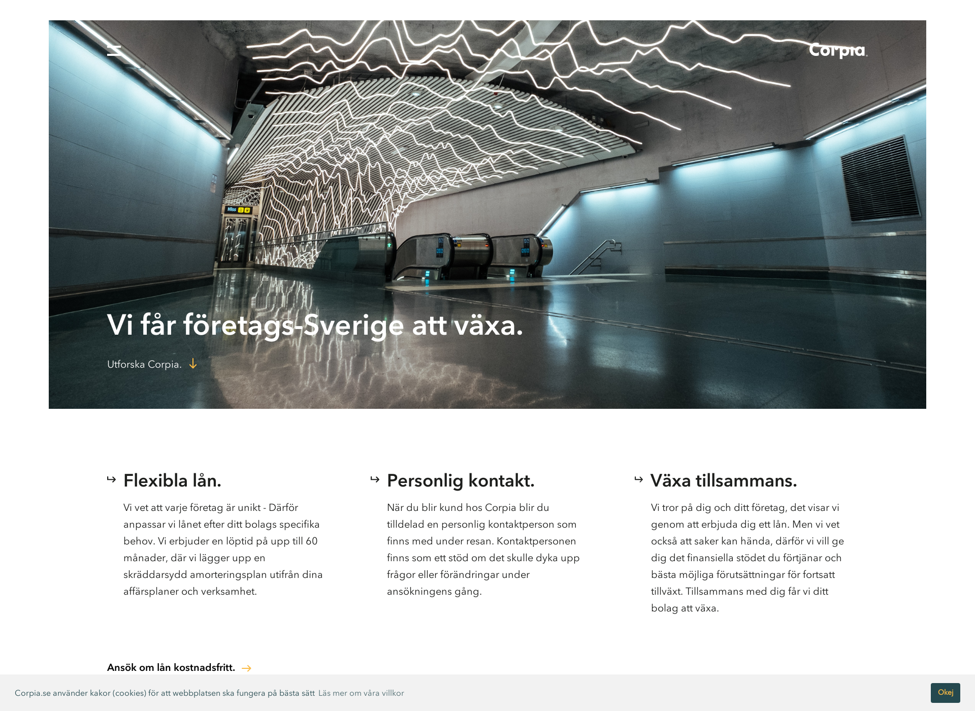Screenshot for corpia.fi