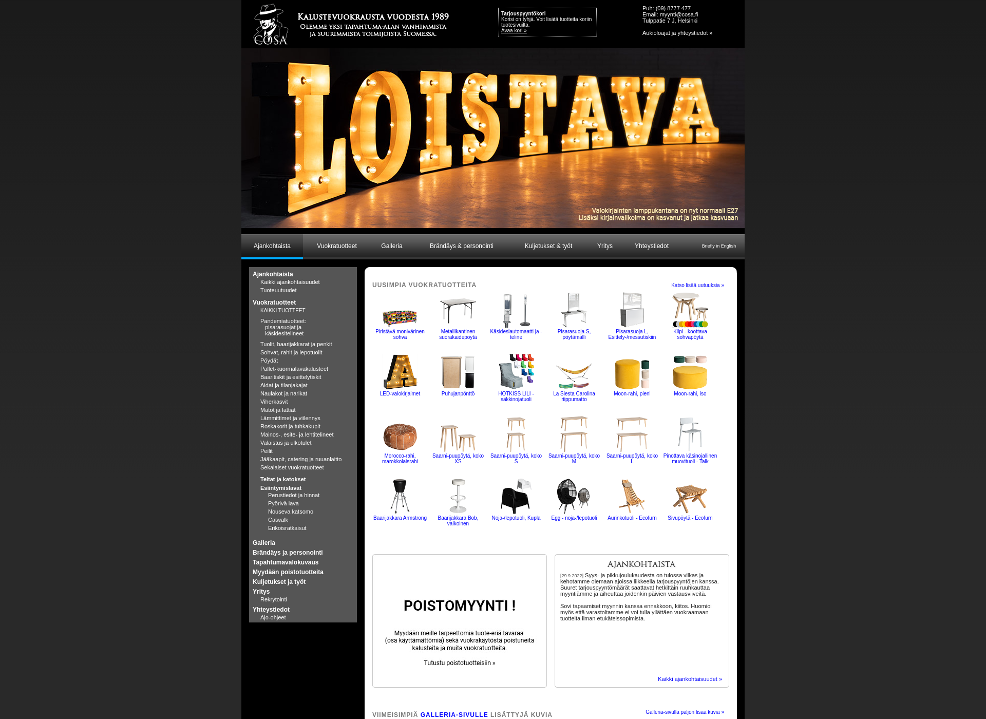 Skärmdump för cosanostracrew.fi