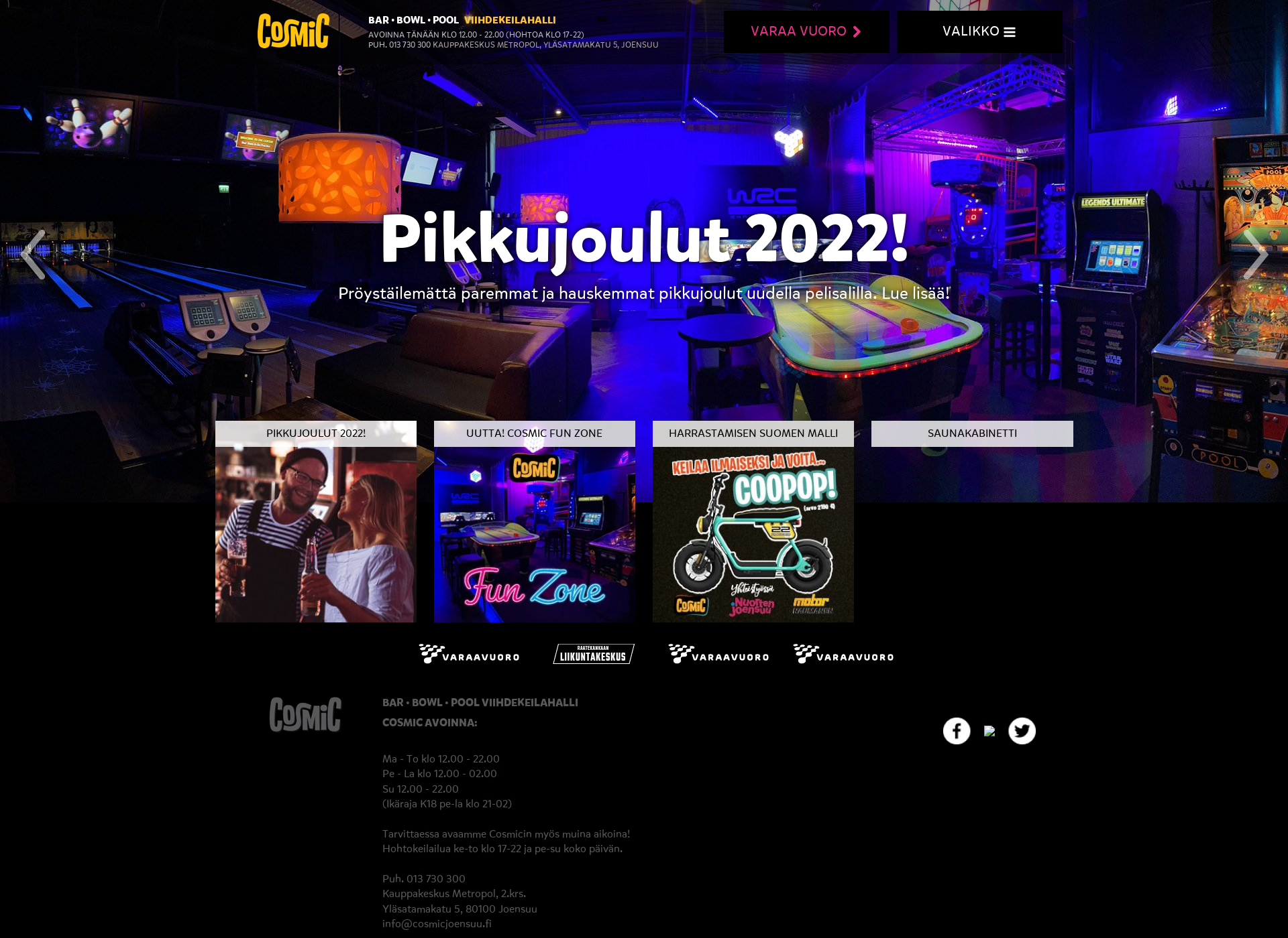 Screenshot for cosmicjoensuu.fi