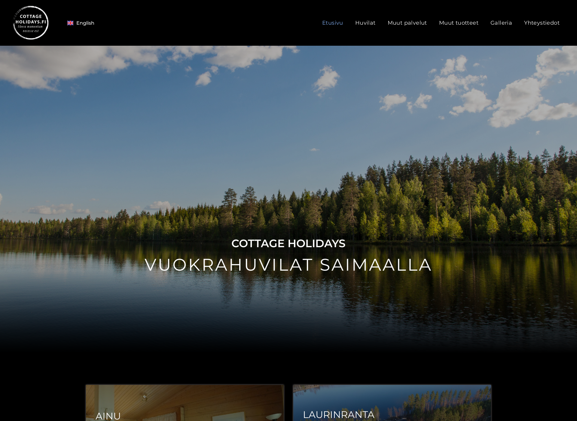 Screenshot for cottageholidays.fi
