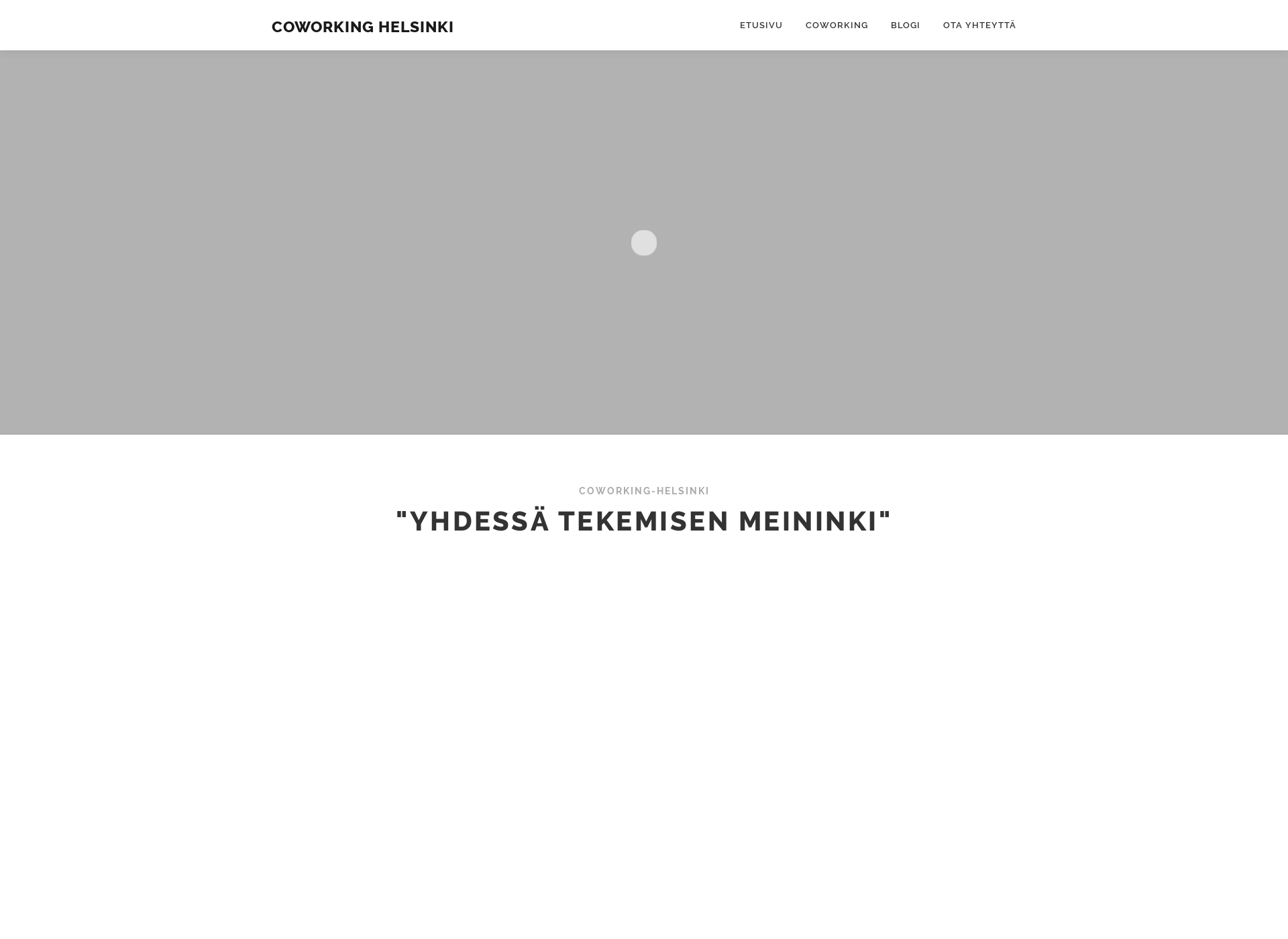 Screenshot for coworking-helsinki.fi