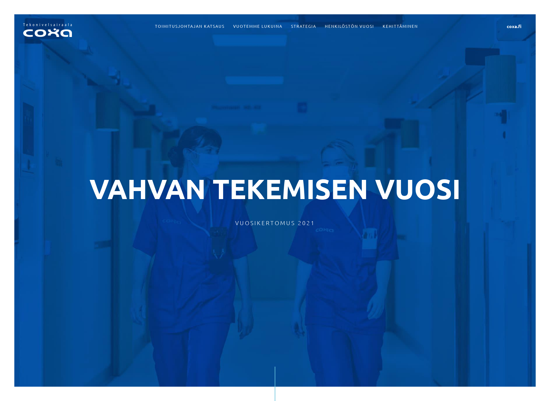 Screenshot for coxavuosikertomus.fi