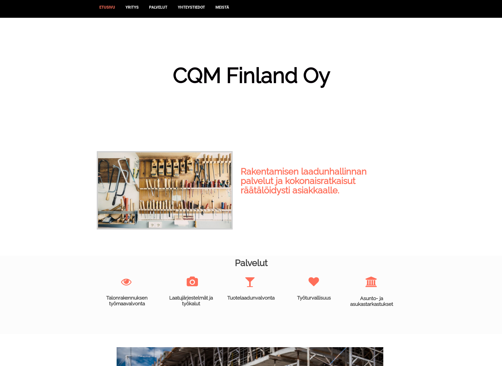 Skärmdump för cqmfinland.fi